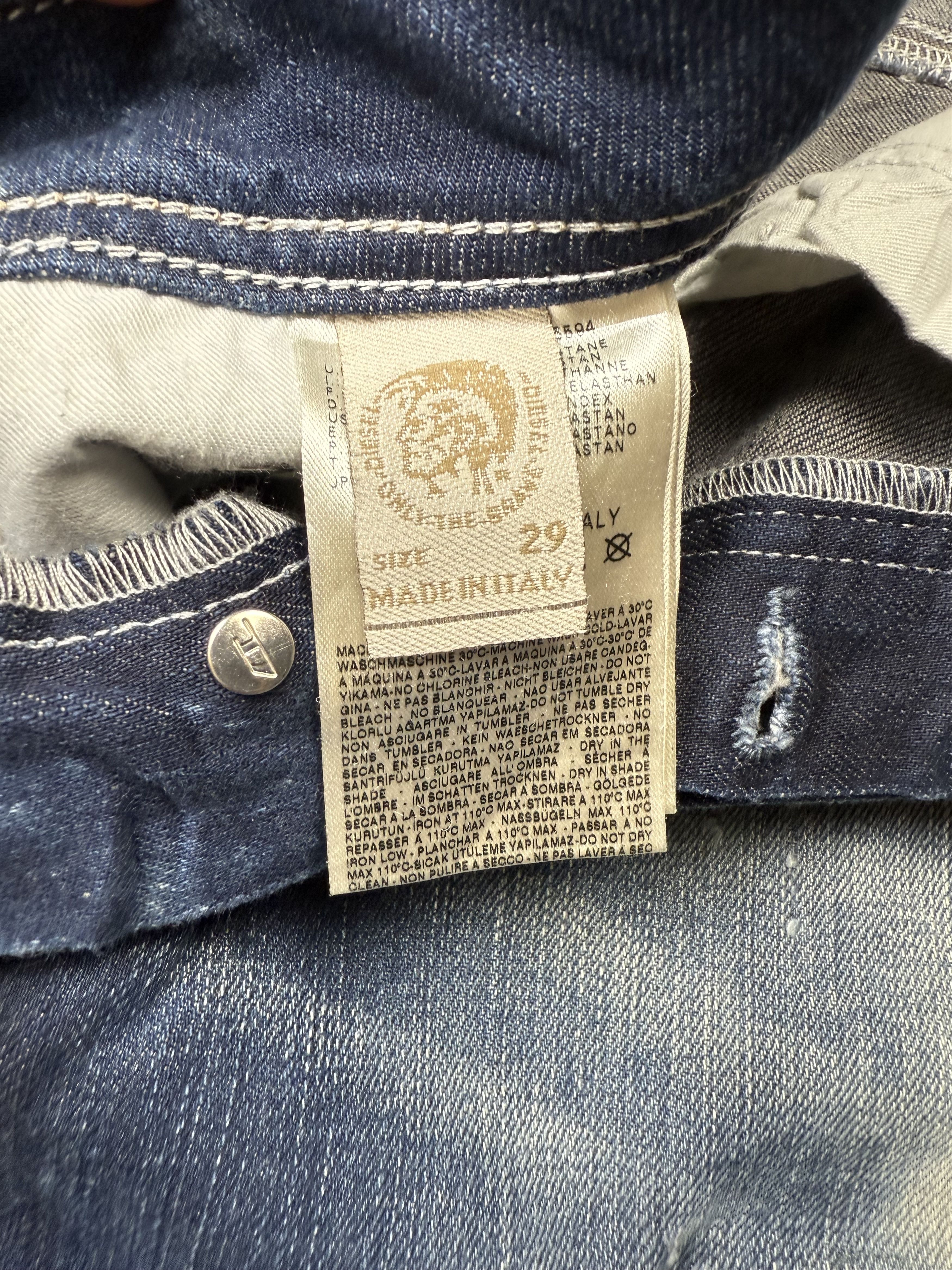 Diesel Diesel Zatiny Bootcut Distressed Jeans Denim Size US 29 - 13 Thumbnail