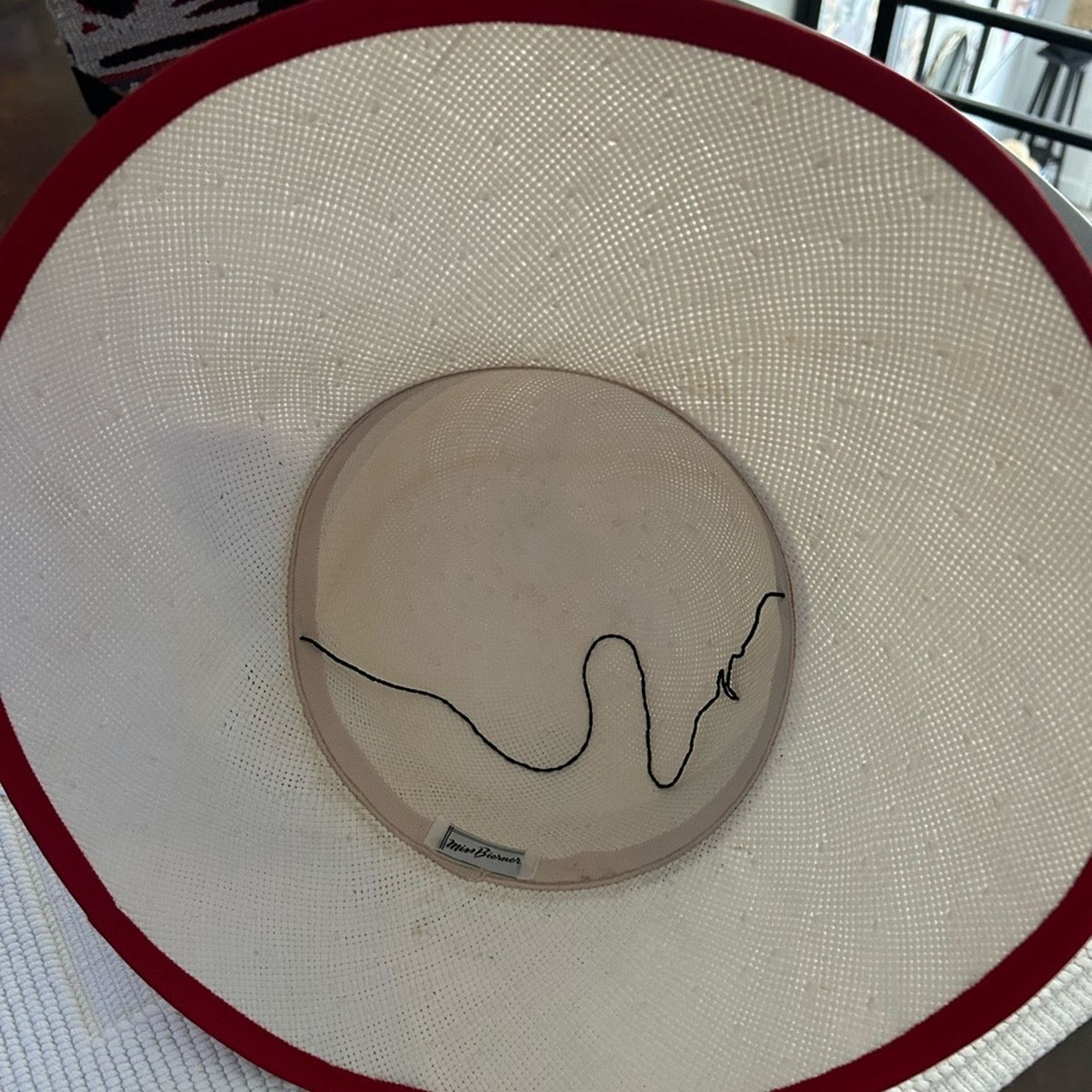 & Other Stories white straw women’s hat with red and white polka dot ribbon Size ONE SIZE - 7 Thumbnail