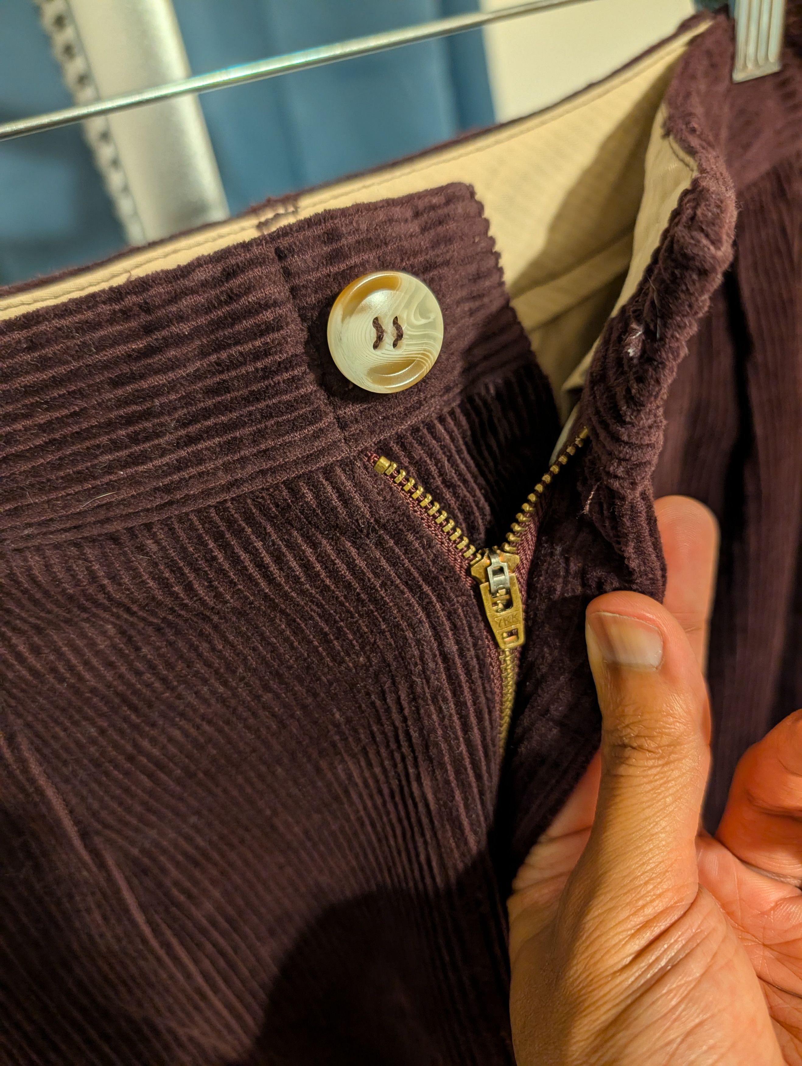 Brother Brother Double Pleated Cord Trouser Size US 33 - 4 Thumbnail