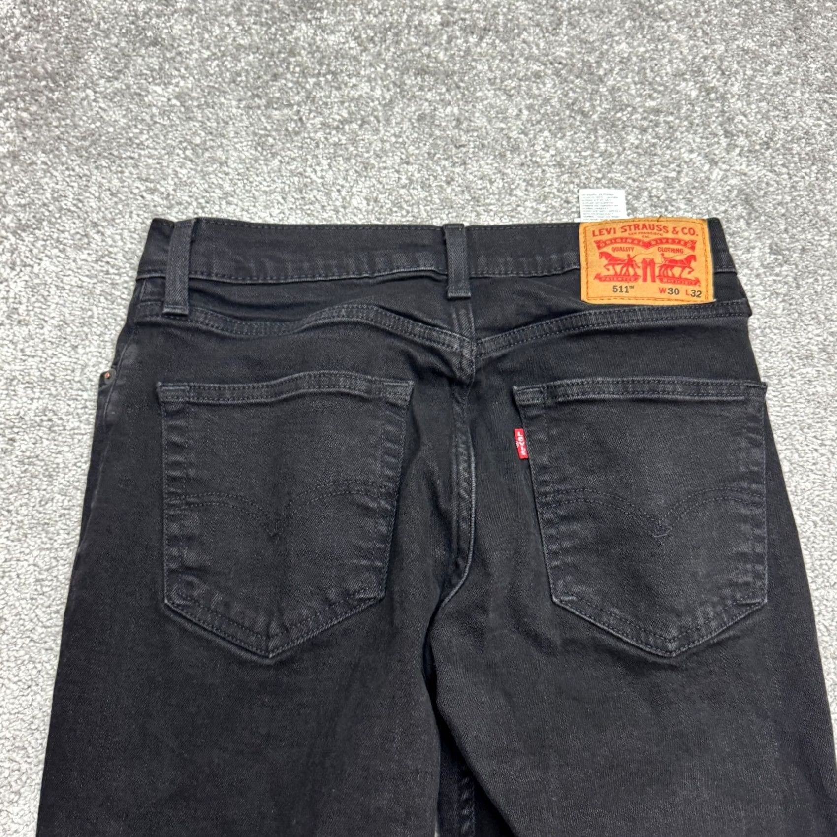 Levi's Levi's 511 Slim Fit Jeans Mens 30x32 Black Cotton Denim Straight 5-Pocket USA Streetwear Size US 30 / EU 46 - 7 Thumbnail