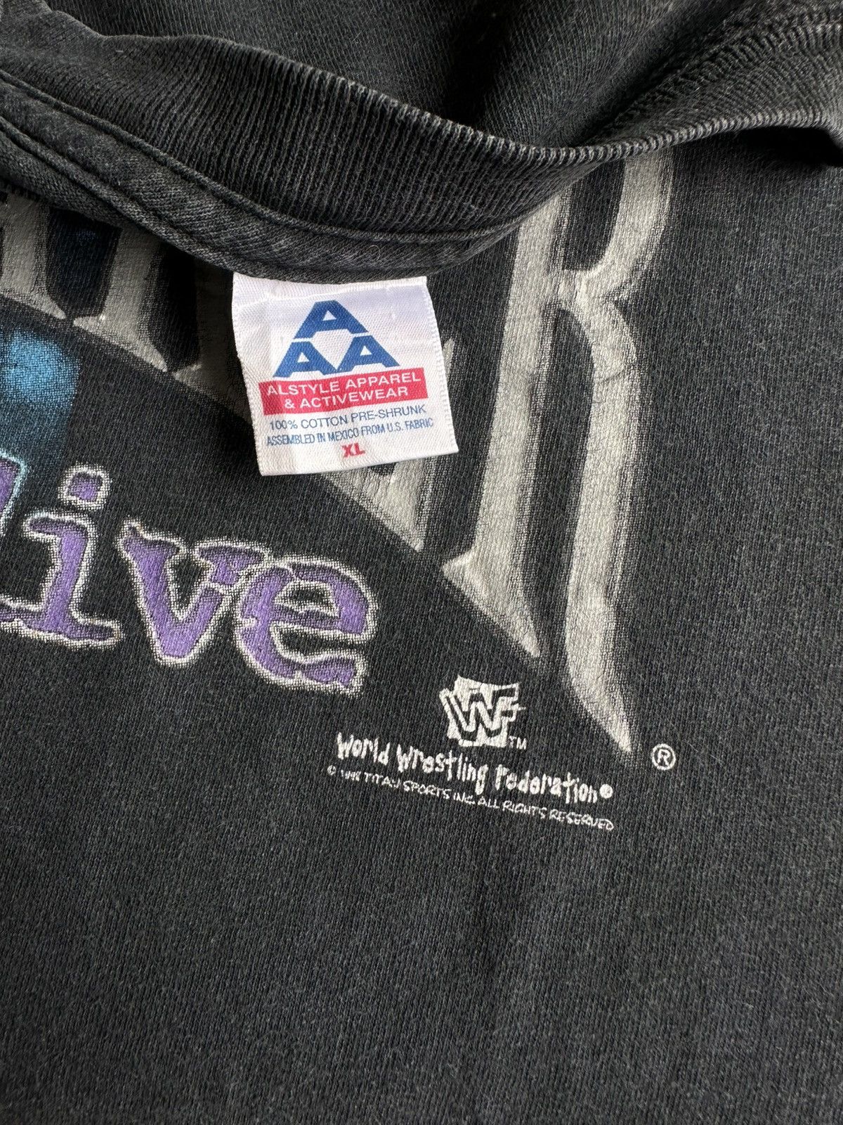 Rap Tees × Vintage × WWF Vintage Undertaker Buried Alive WWF WWE 1998 Raptees Rare Size US XL / EU 56 / 4 - 3 Thumbnail