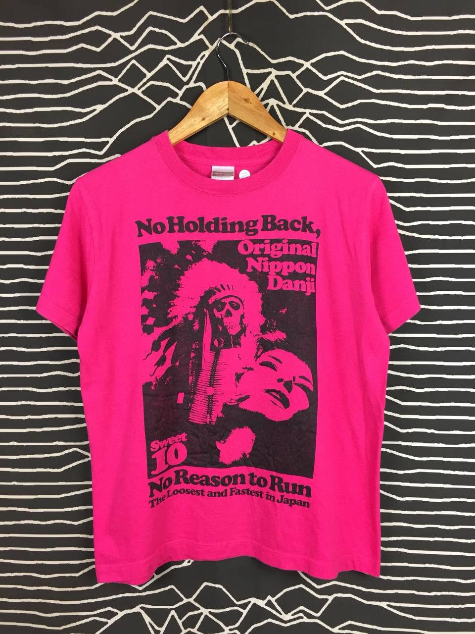Vintage Original Nippon Danji No Reason To Run Statement Tee Size US S / EU 44-46 / 1 - 1 Thumbnail
