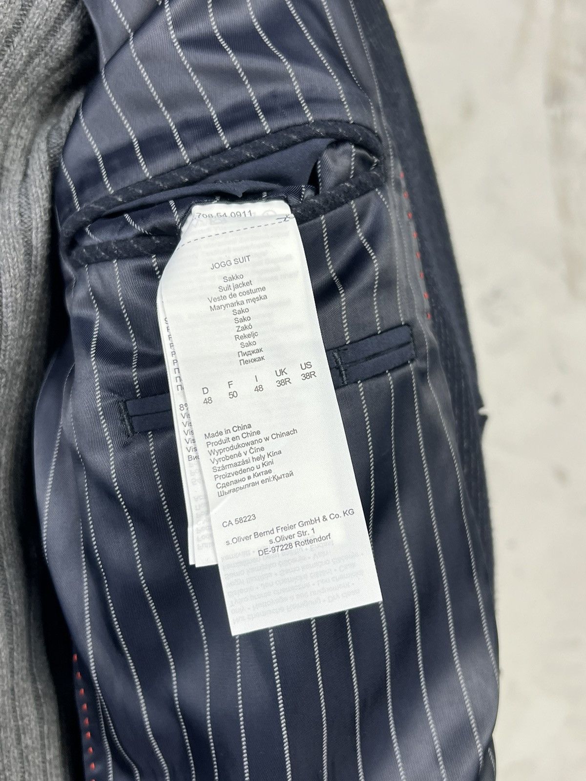 s.Oliver s.Oliver Black Label Pinstripe Blazer Jacket Size S - M 38R Size 40R - 9 Thumbnail