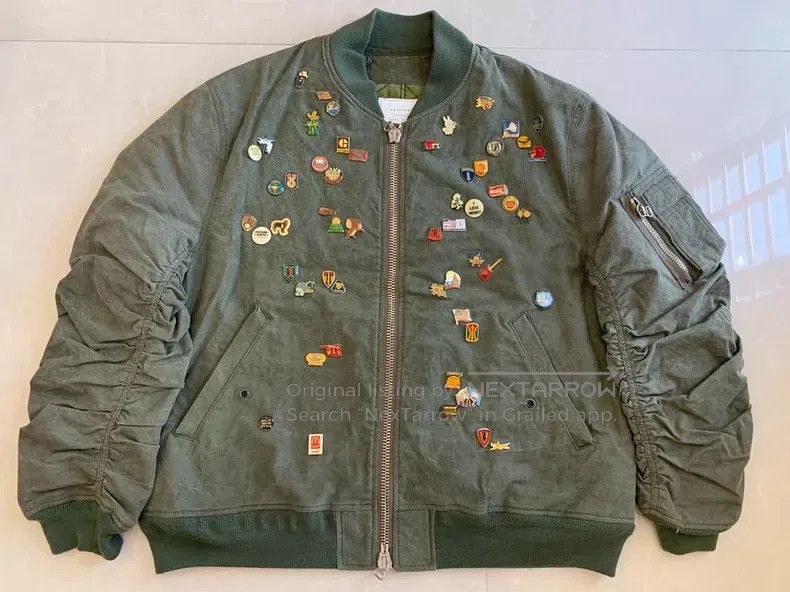 READYMADE Ready Made Indian Silk Metal Embroidered M-65 Jacket Size US XXL / EU 58 / 5 - 1 Thumbnail