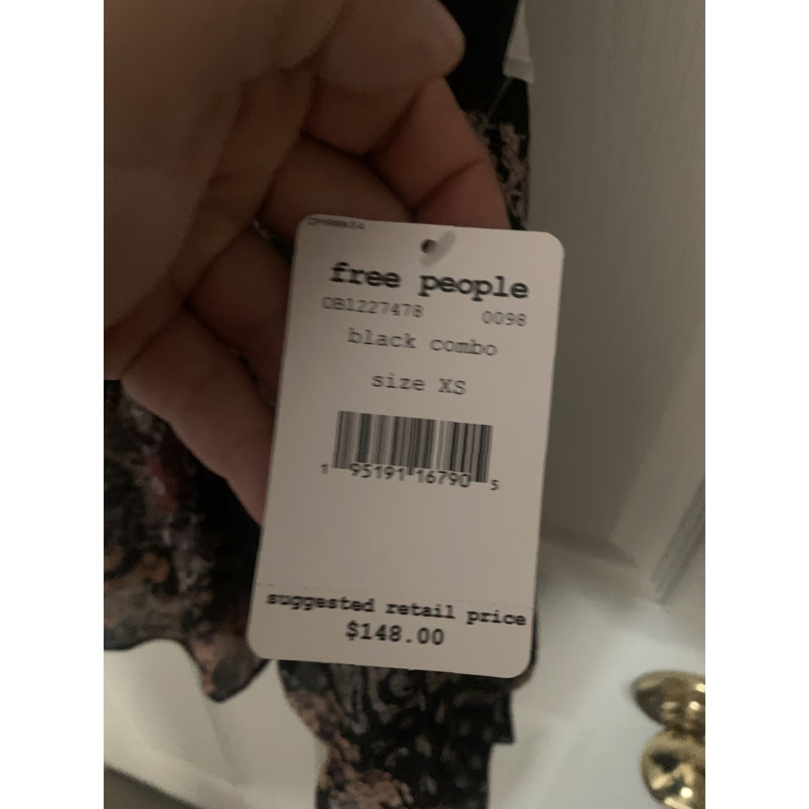 Free People Free People Women Black Combo Boho Chiffon Mini Dress XS Size XS / US 0-2 / IT 36-38 - 2 Thumbnail
