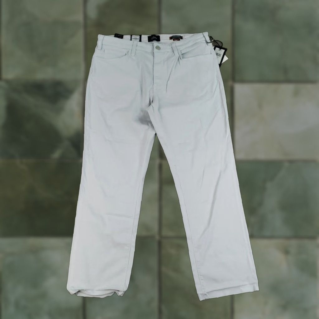 Vintage 34 Heritage Chino Pants Men's 36x28 Gray Classic Stretch Casual Regular Fit Size US 32 / EU 48 - 1 Thumbnail