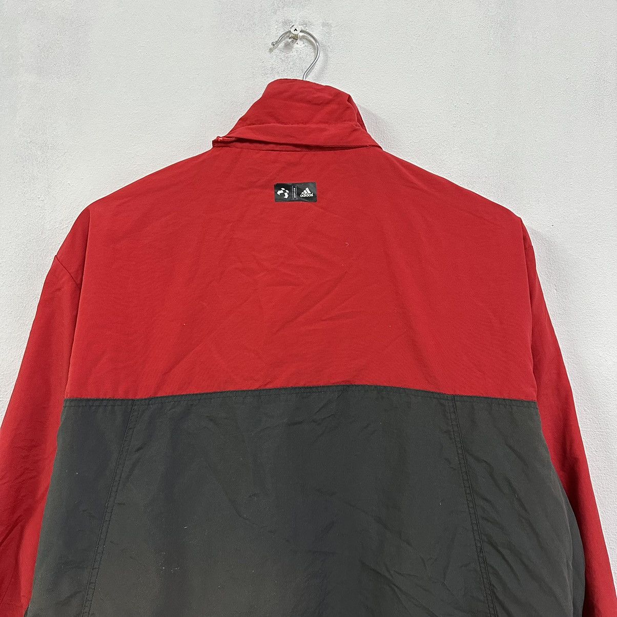 Adidas Vintage Adidas Sweater Raincoat Waterproof With Hoodies Size US L / EU 52-54 / 3 - 9 Thumbnail