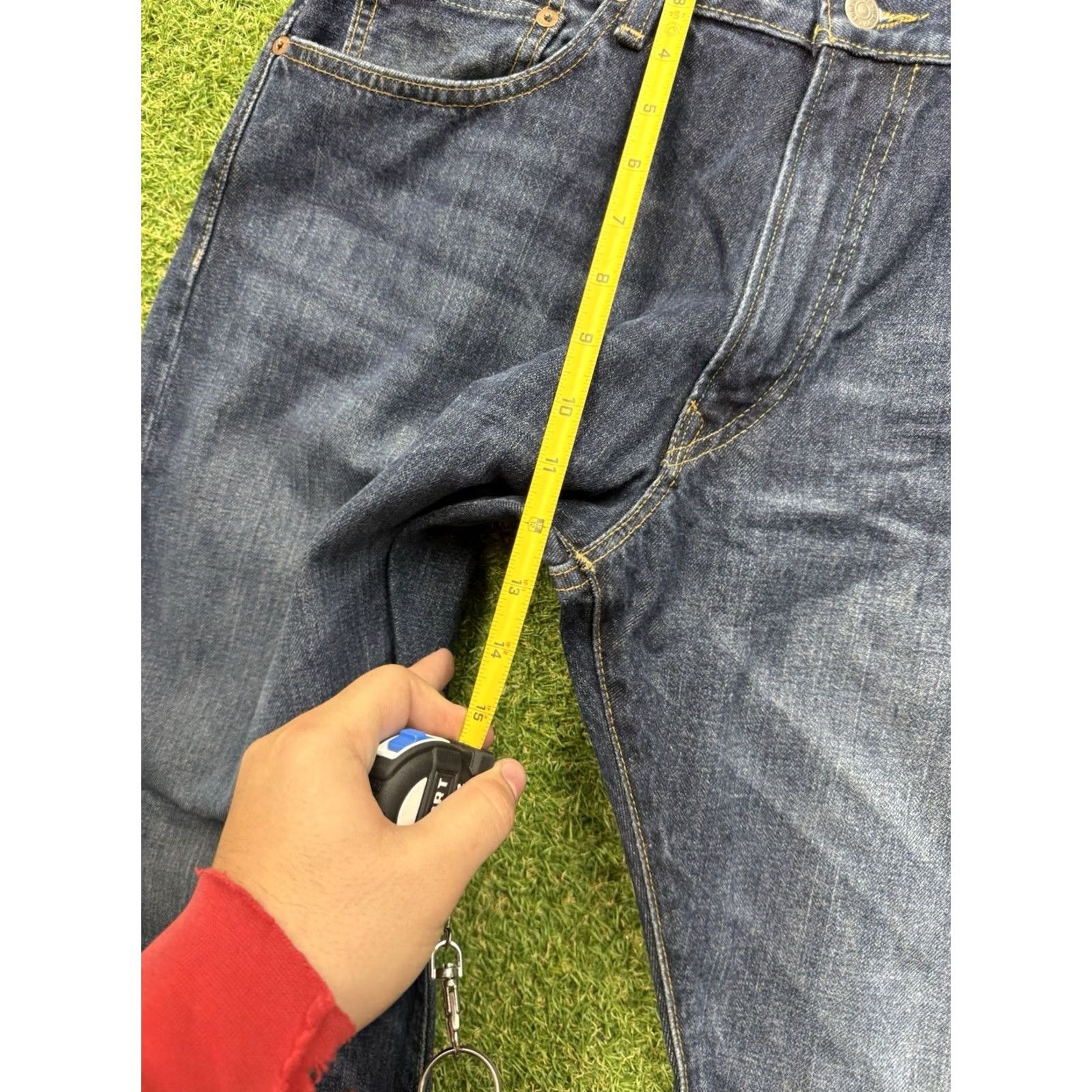 Polo Ralph Lauren Polo Ralph Lauren Hampton Jeans Mens 36x32 Straight Distressed Dark Wash Denim Blue 90s Preppy Baggy Relaxed 5-Pocket Mens City: Mexico Size US M / EU 48-50 / 2 - 6 Thumbnail