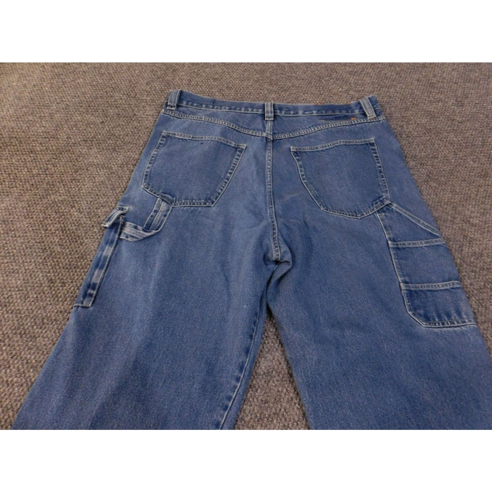 Fubu VINTAGE FUBU Jeans Mens 40x34 Blue Denim Carpenter Pants Baggy Hip Hop Pockets Y2K Style Mens Size US 40 / EU 56 - 7 Thumbnail