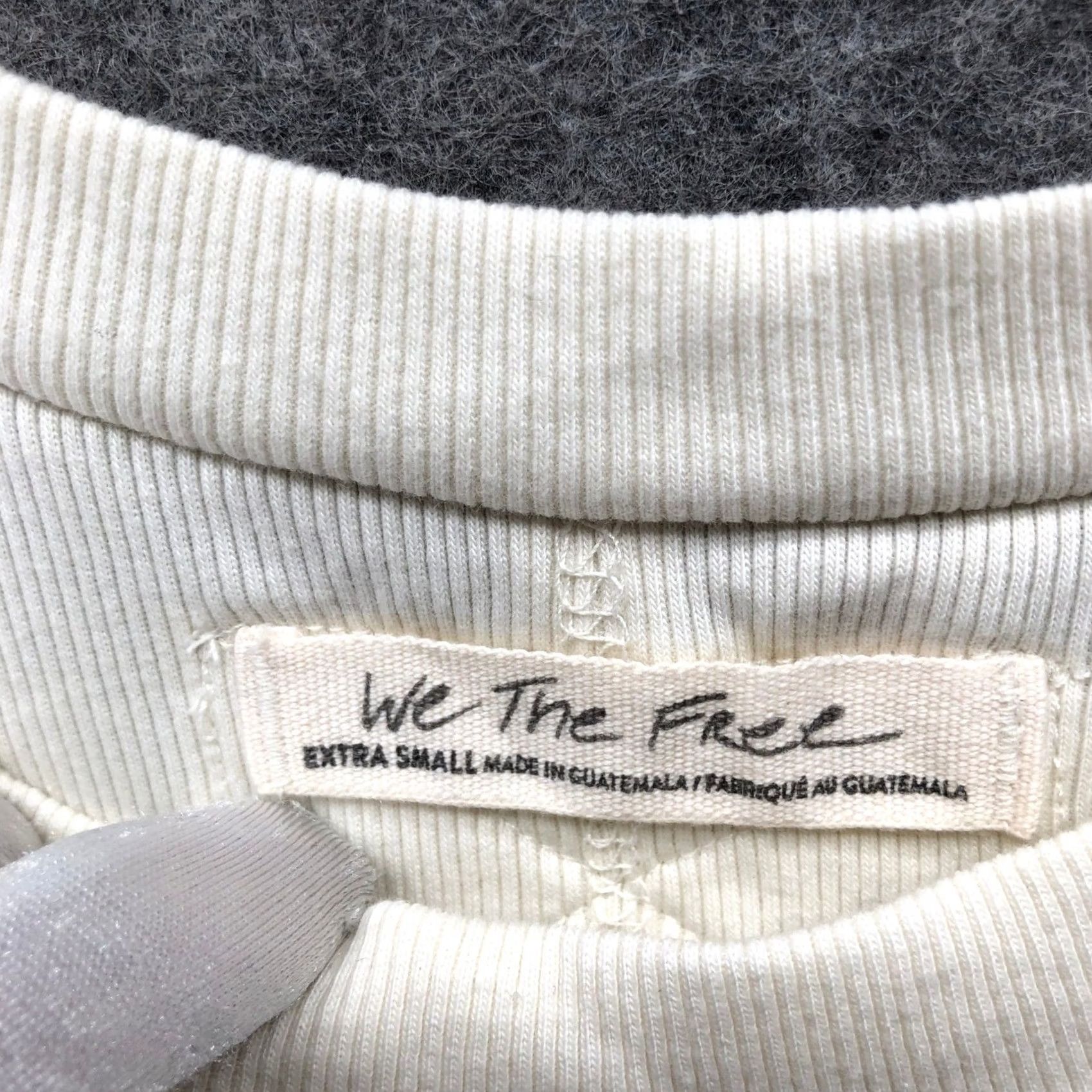 Vintage We The Free Muscle Tank Womens XS Ivory Ribbed Round Hem Crewneck Sleeveless Knit Cotton Blend Basic Bohemian All Seasons Slim Casual Ventage? Size XS / US 0-2 / IT 36-38 - 3 Thumbnail