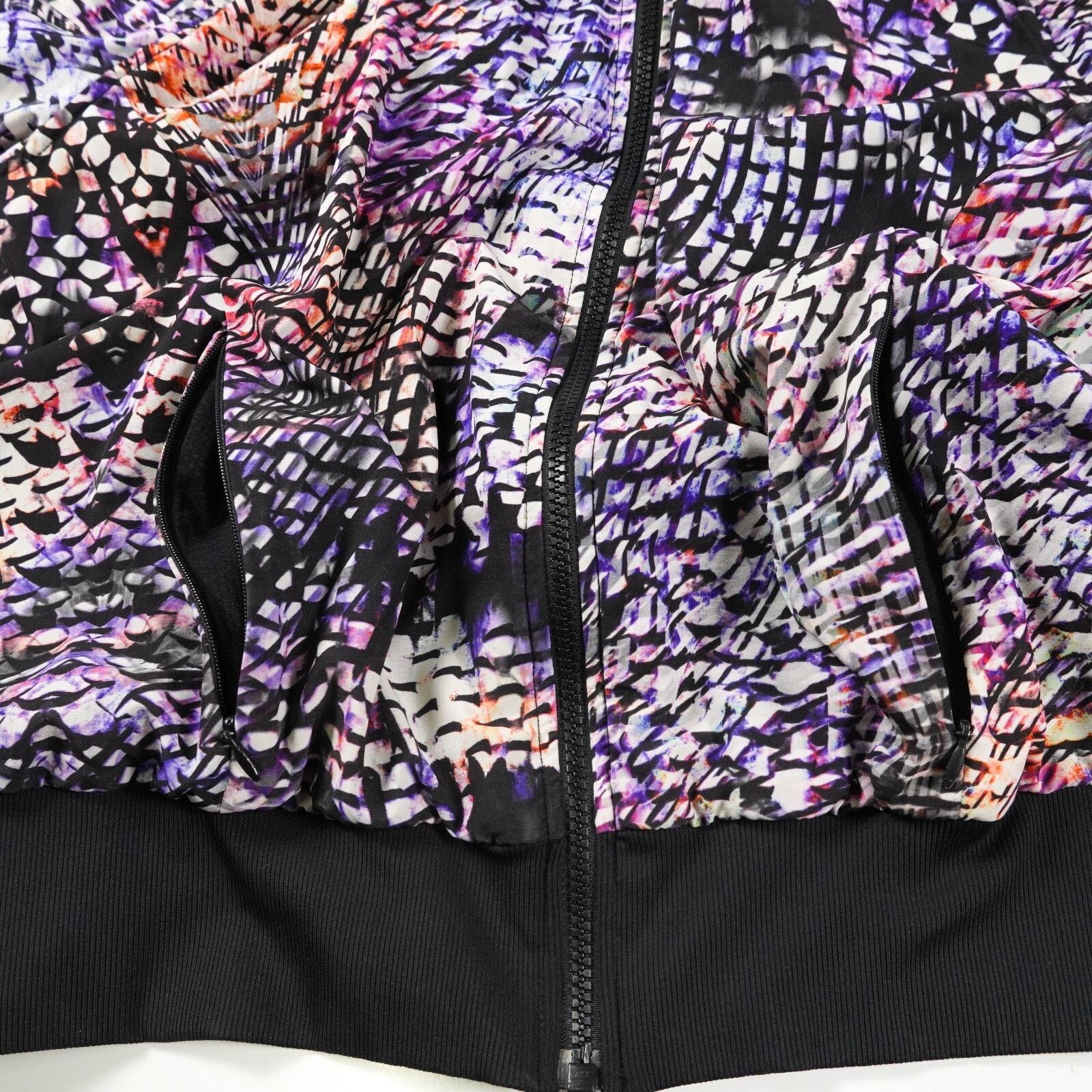 Other Zella Zebra Print Zip Up Windbreaker Coat Jacket Sweater Size L / US 10 / IT 46 - 9 Thumbnail