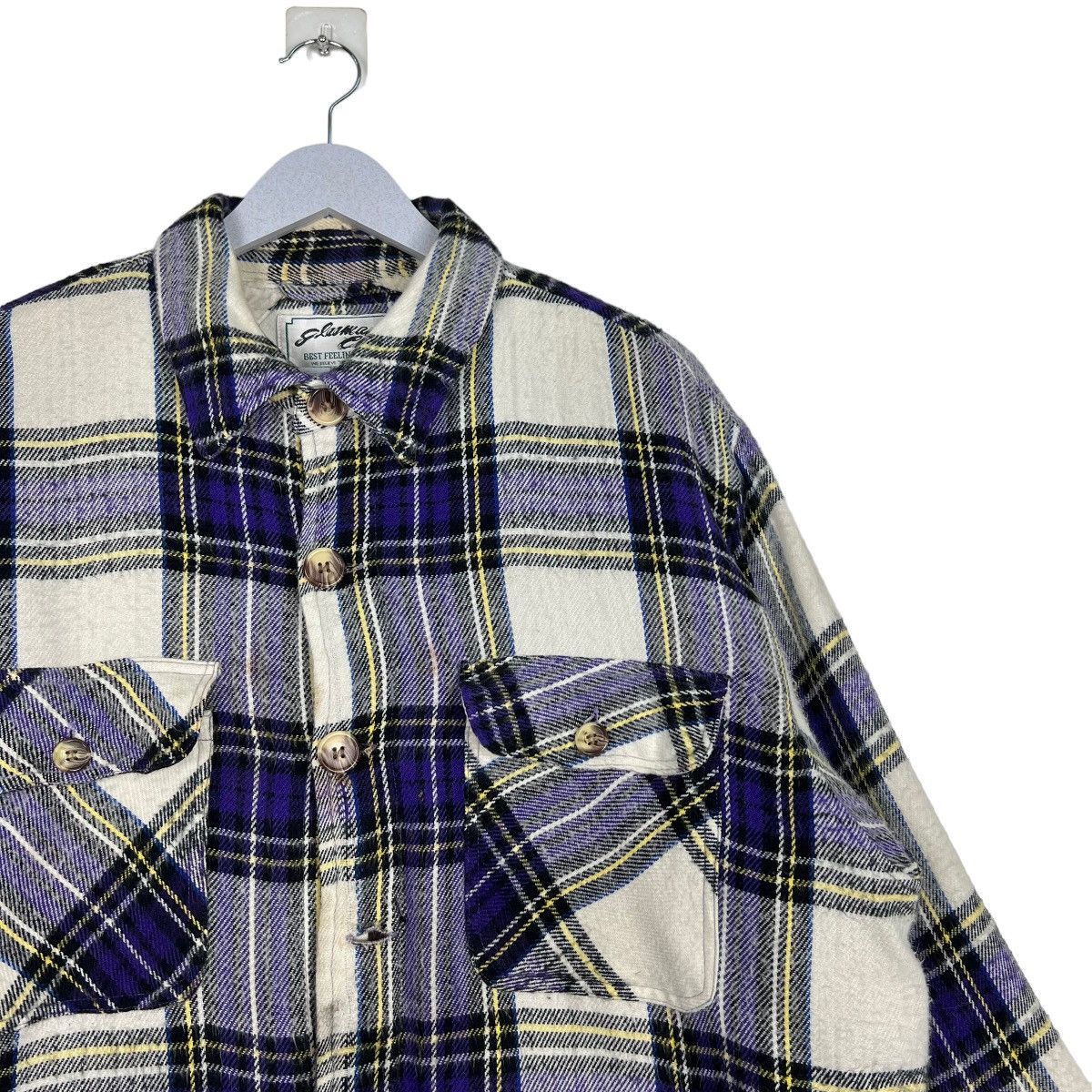 Hysteric Glamour 🔥 GLAMOUR CLUB PLAID CHECK SHERLING JACKET Size US M / EU 48-50 / 2 - 6 Thumbnail