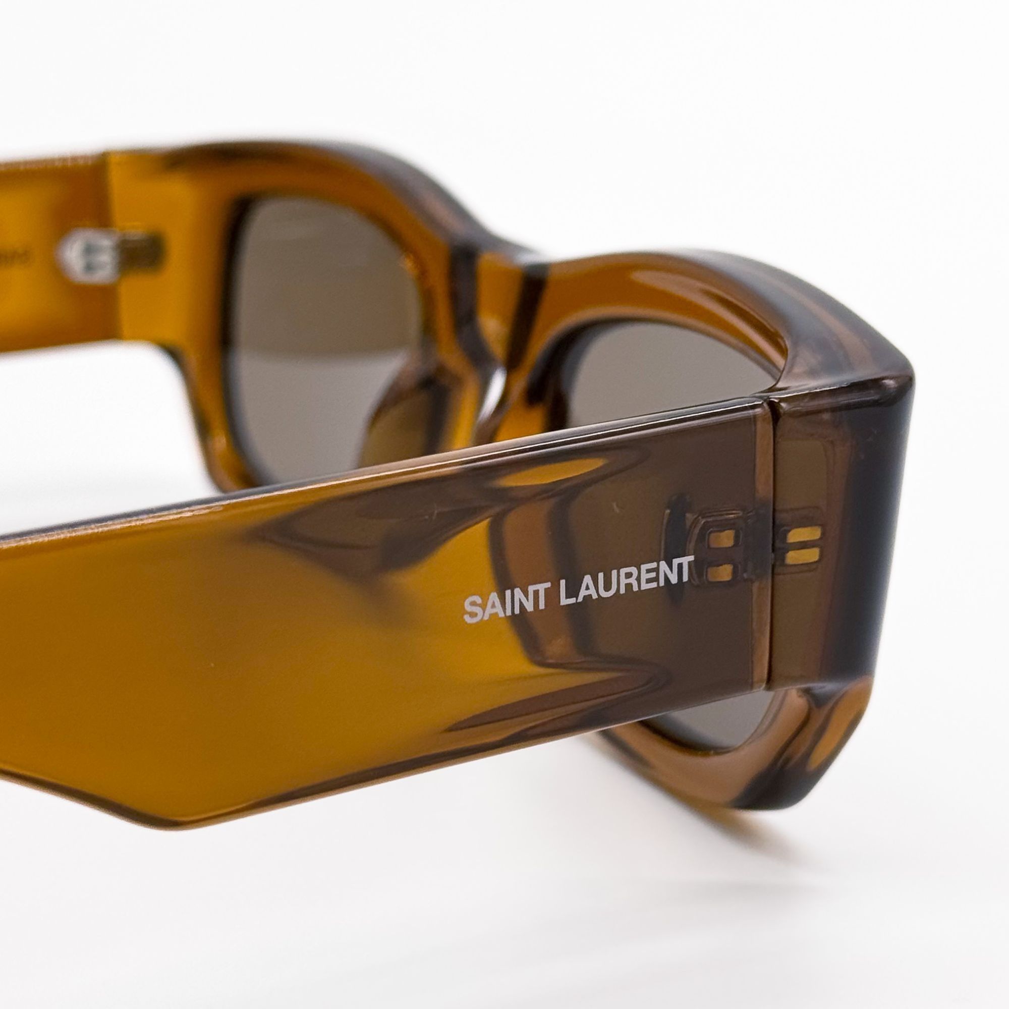 Saint Laurent Paris NEW SAINT LAURENT SUNGLASSES SL713 003 BROWN UNISEX Size ONE SIZE - 7 Thumbnail
