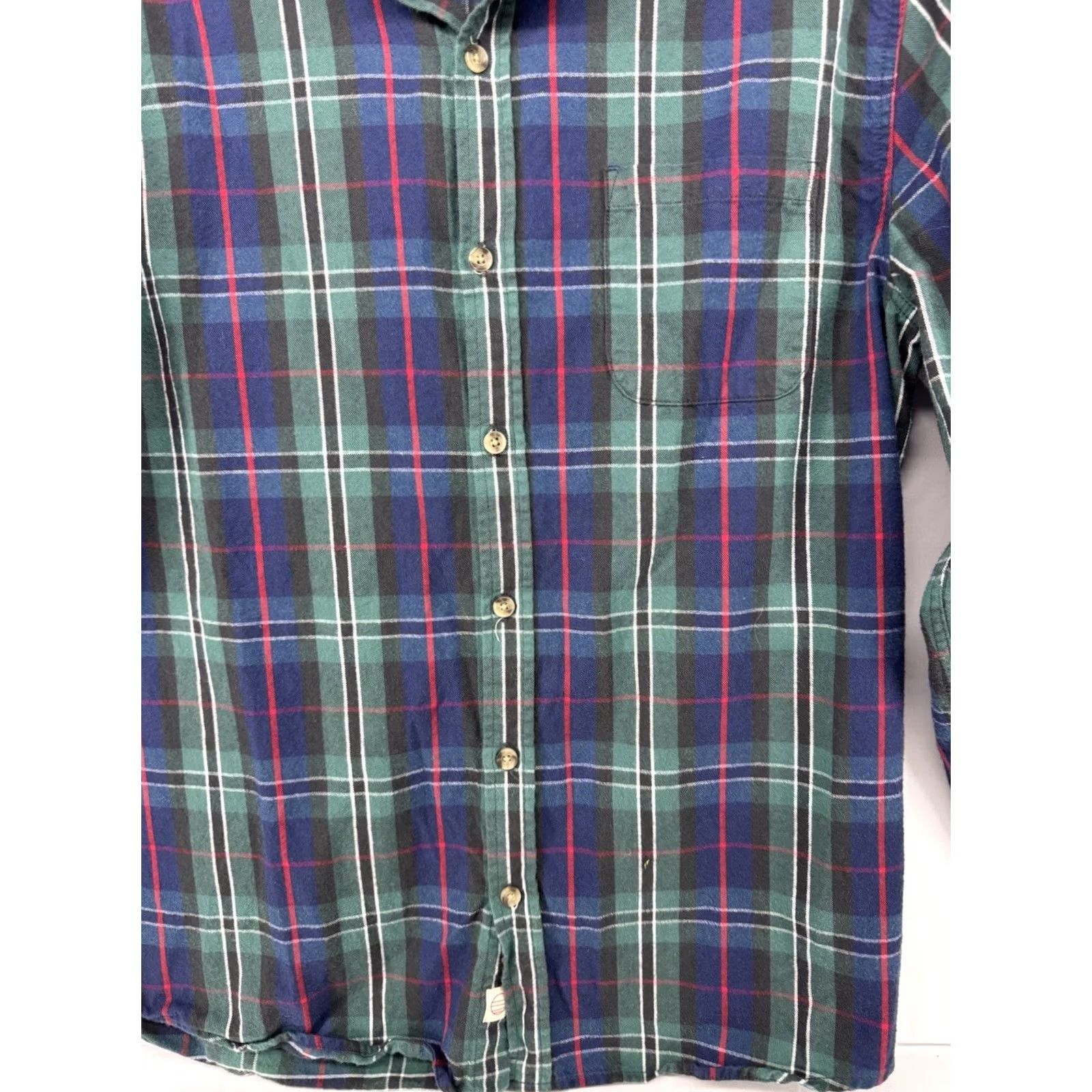 Marine Layer Marine Layer Shirt Mens Larger Long Sleeve Plaid Green Blue Cotton Button Up Size US M / EU 48-50 / 2 - 3 Thumbnail