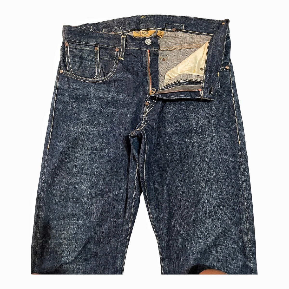 Japanese Brand Canton Overalls & Co Denim Work Pants With Buckle Back Size US 34 / EU 50 - 9 Thumbnail