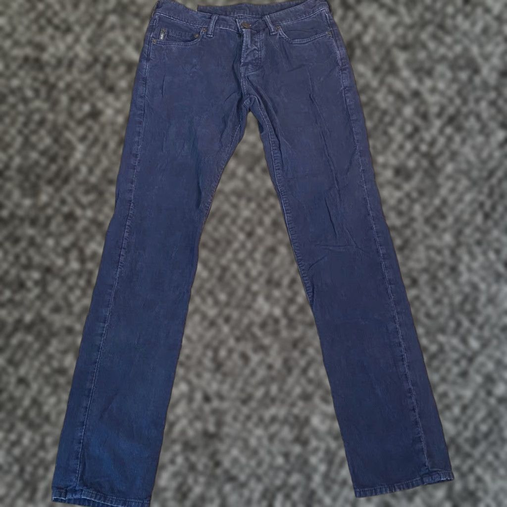 Abercrombie & Fitch Abercrombie Fitch Mens Corduroy Skinny Pants Navy Blue W30 L32 Size US 30 / EU 46 - 1 Thumbnail