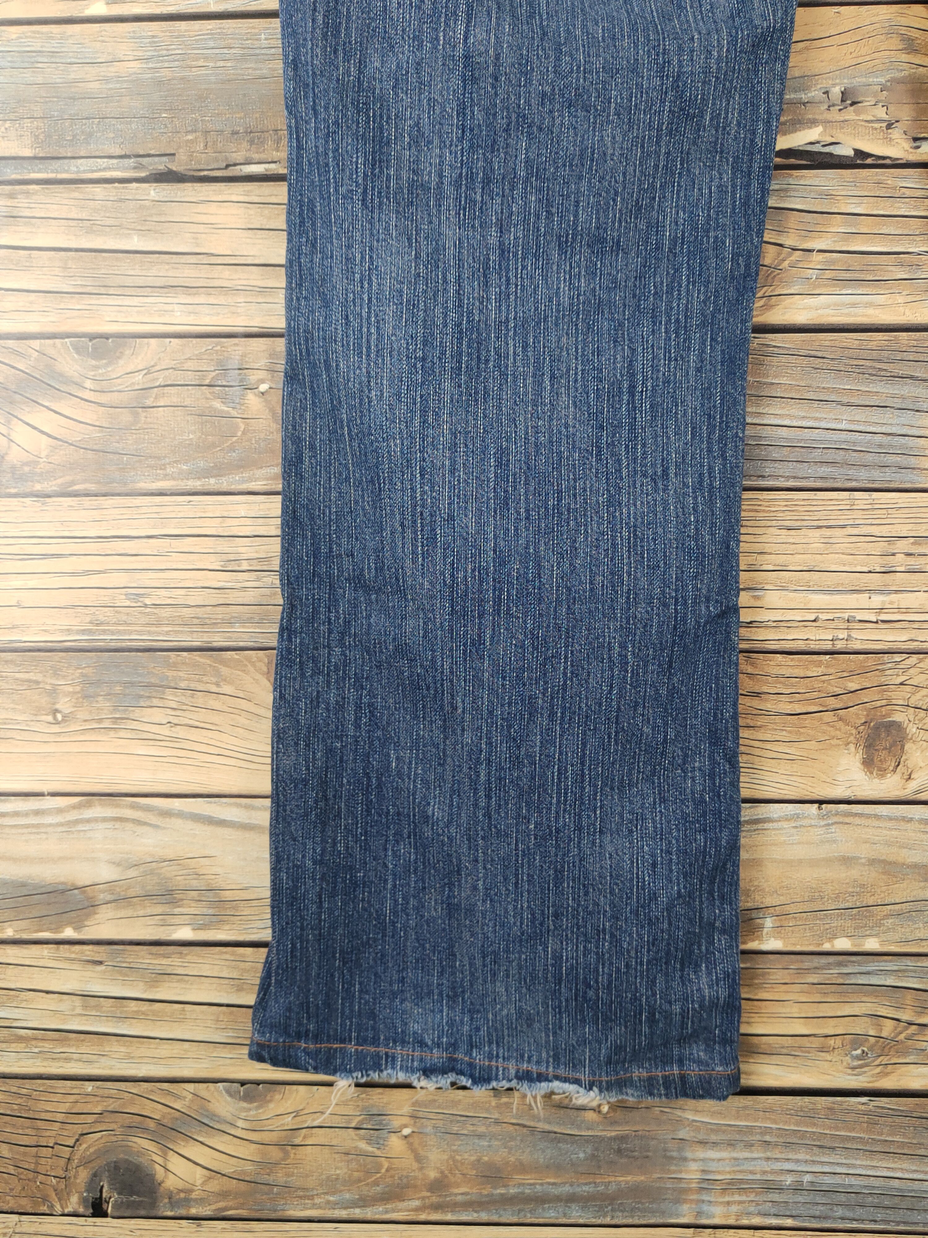 Edwin Edwin Dark Blue Distressed Ripped Jeans #W1866 Size US 33 - 9 Thumbnail