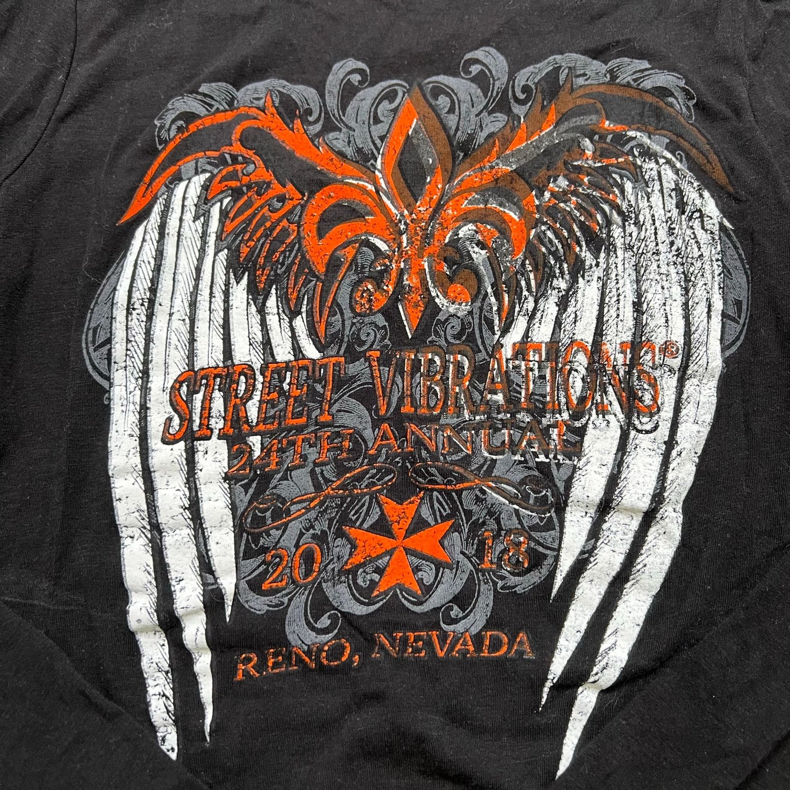 Vintage Vintage black t-shirt 24th Annual Street Vibrations Reno L Size US L / EU 52-54 / 3 - 2 Thumbnail