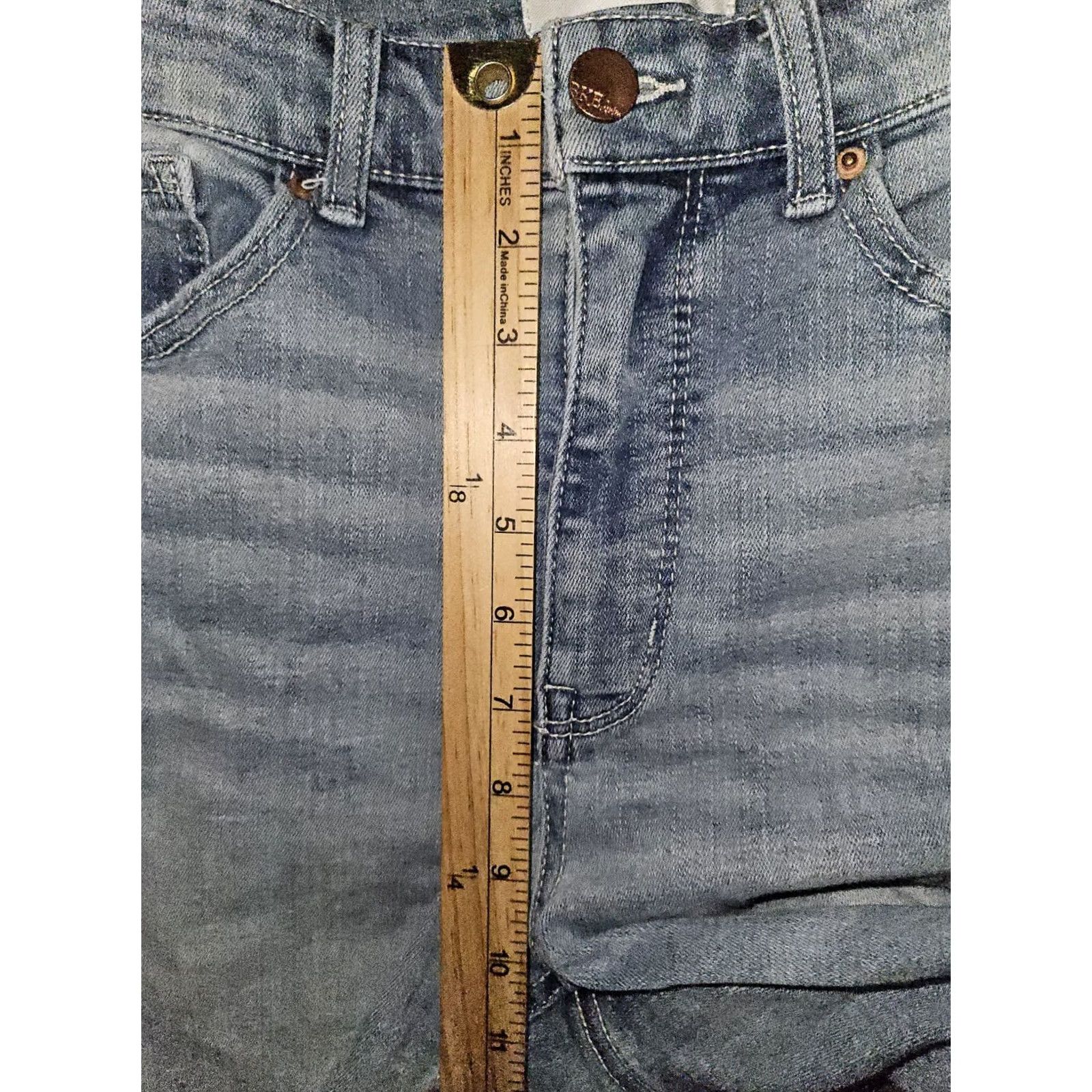 Vintage BKE Parker Jeans High Rise Skinny Ankle Women's 29 Blue Frayed Hem Preppy Size 42" / US 20 - 5 Thumbnail