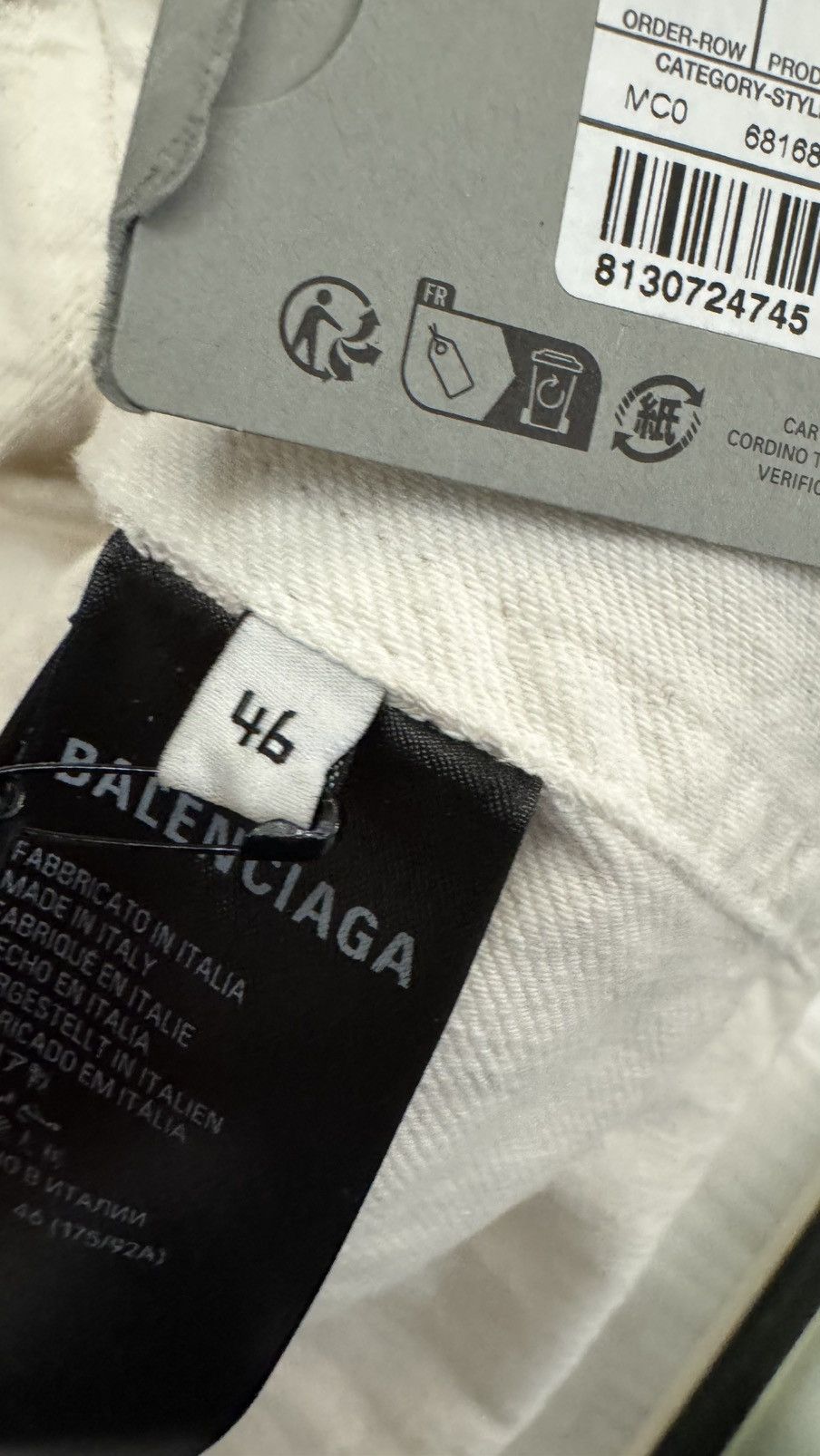 Balenciaga Balenciaga “Dirty Cream” Padded Denim Jacket Size US S / EU 44-46 / 1 - 10 Thumbnail