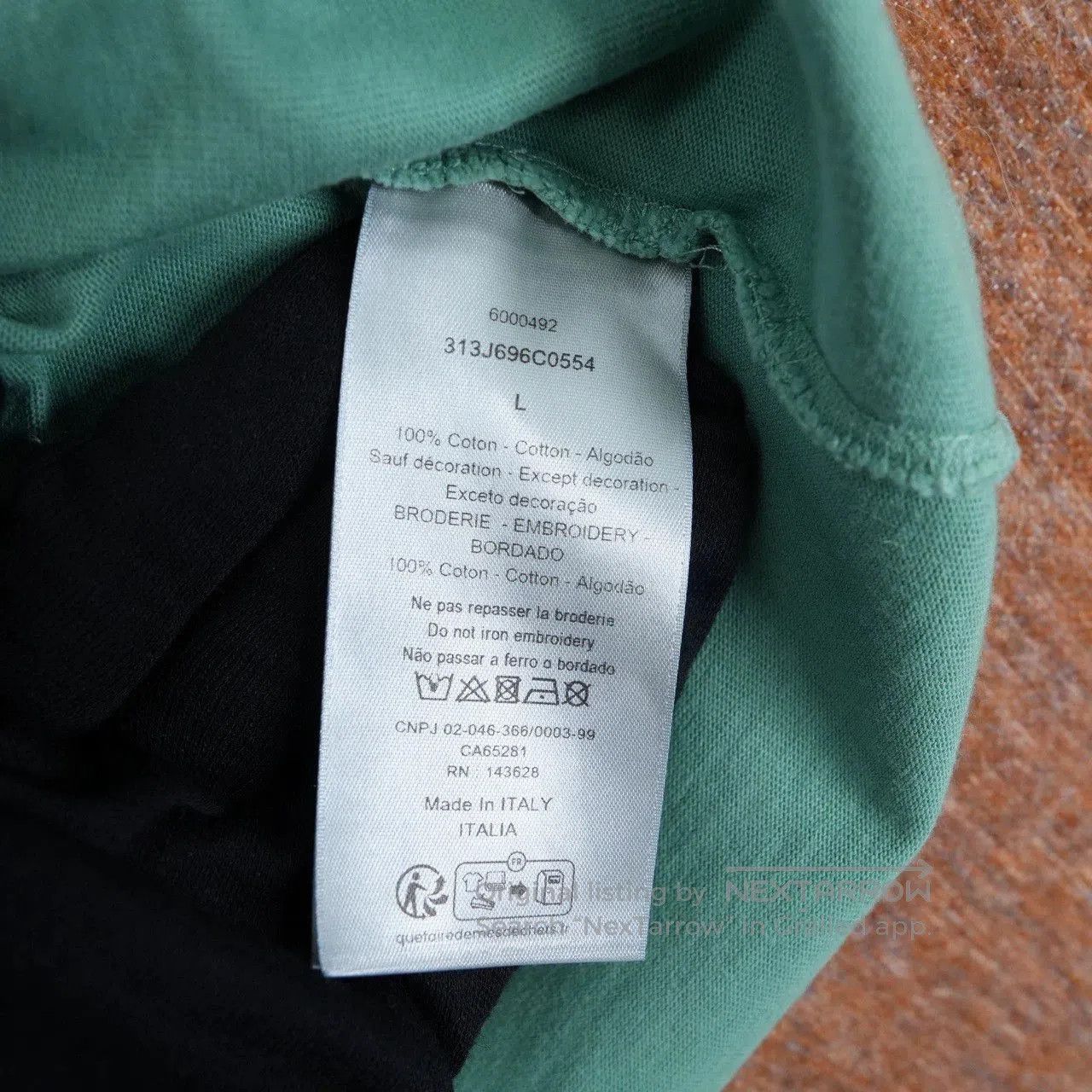 Dior Dior Embroidered Logo Short Sleeve T-shirt. Size US L / EU 52-54 / 3 - 5 Thumbnail