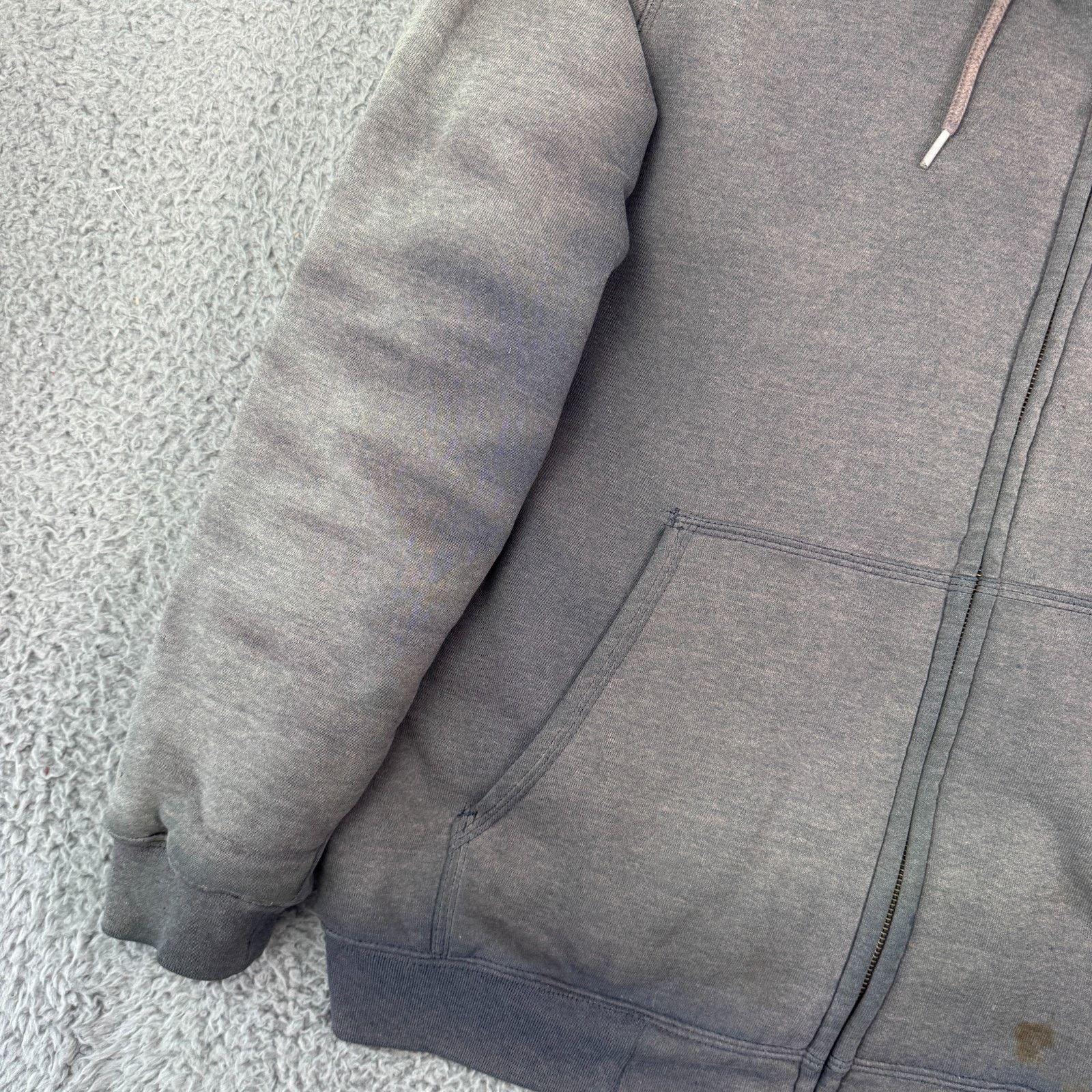 Carhartt Vintage Sun Faded Carhartt Hoodie L Distressed Zip Lined Size US L / EU 52-54 / 3 - 6 Thumbnail