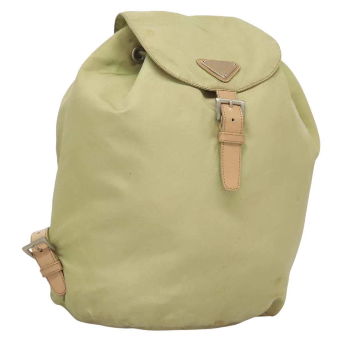 Prada PRADA Backpack Nylon Beige Silver Size ONE SIZE - 1 Thumbnail