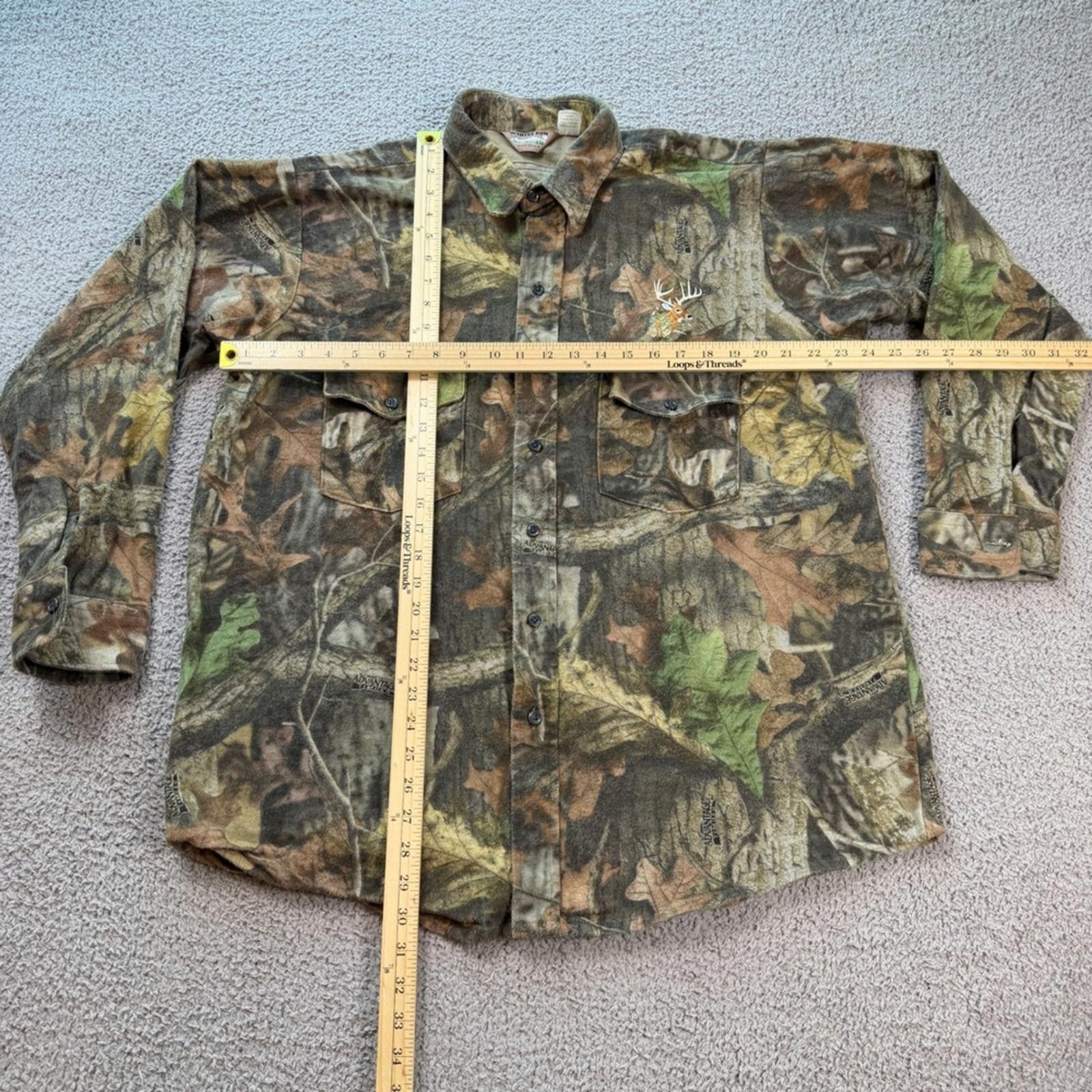 Other Vintage Winter Run Mens XL Camo Flannel Shirt Buck Size US XL / EU 56 / 4 - 3 Thumbnail
