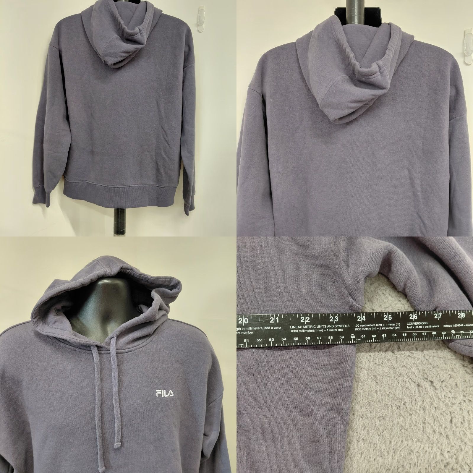 Fila Fila Hoodie Men's XL Purple Pullover Sweatshirt Long Sleeve Casual Classic Size US XL / EU 56 / 4 - 8 Thumbnail