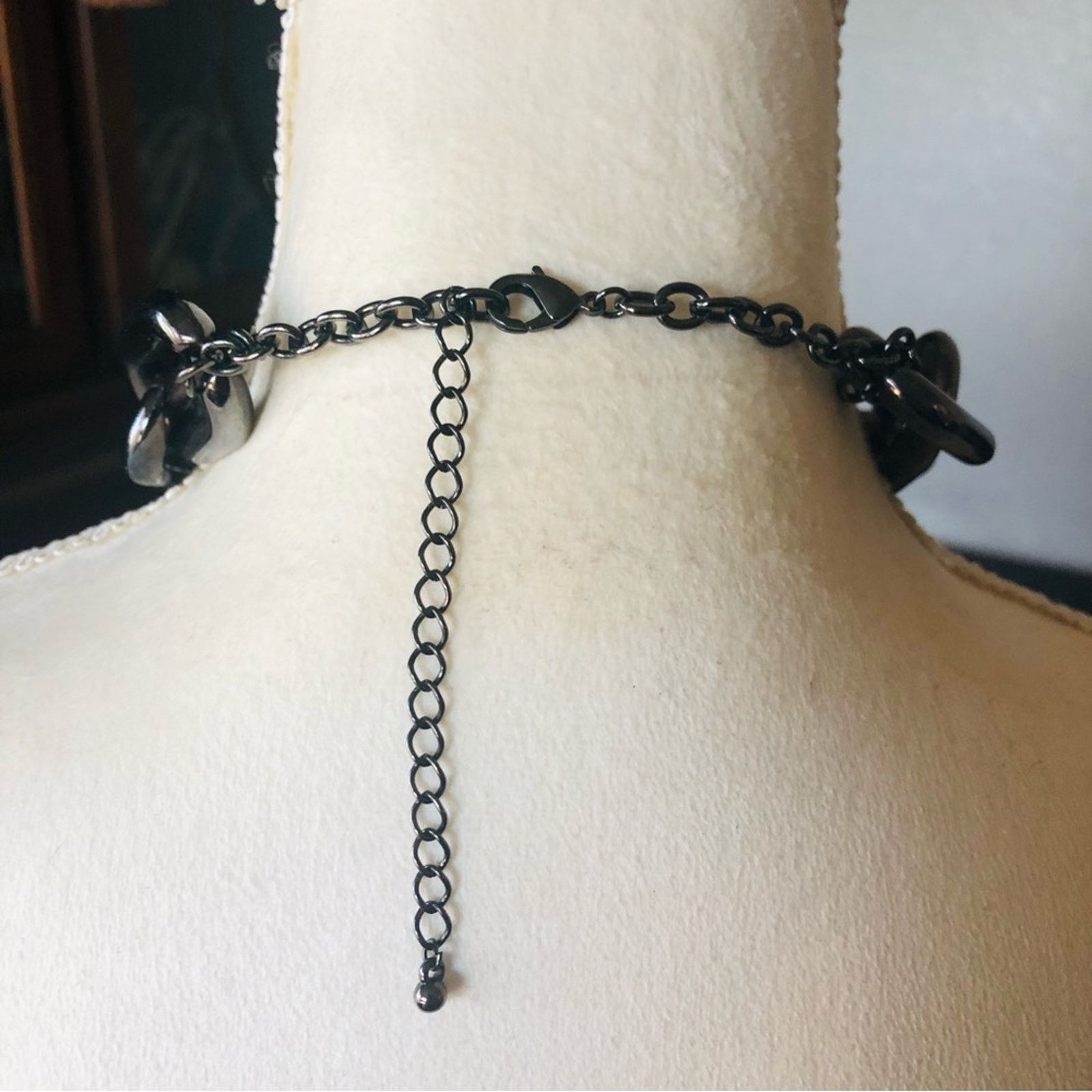 Jewelry Dark copper chrome bold chunky link choker necklace Size ONE SIZE - 8 Thumbnail