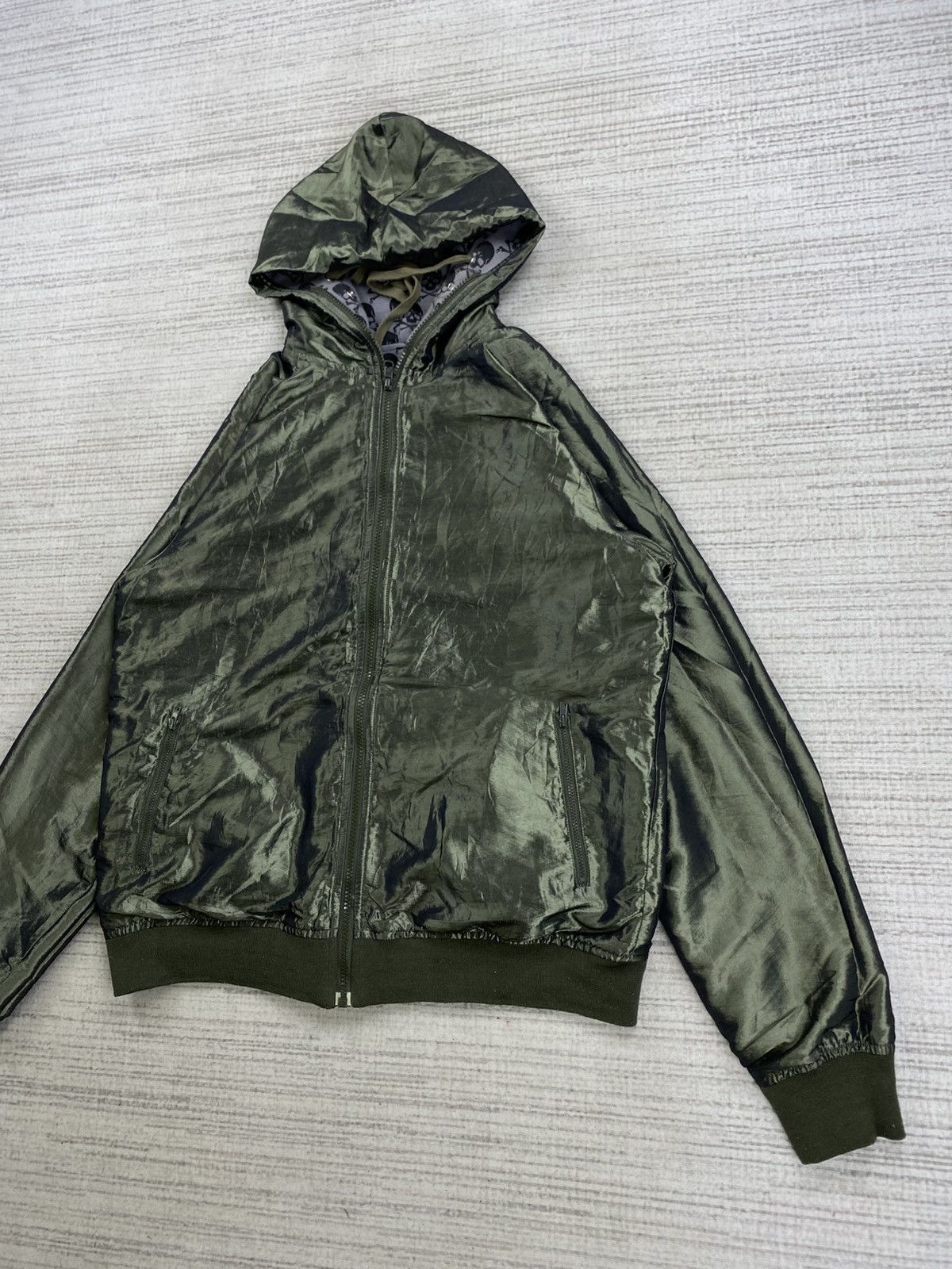 Japanese Brand × Vintage Graniph Skull Monogram Printed Reversible Hoodie Jacket Size US M / EU 48-50 / 2 - 8 Thumbnail