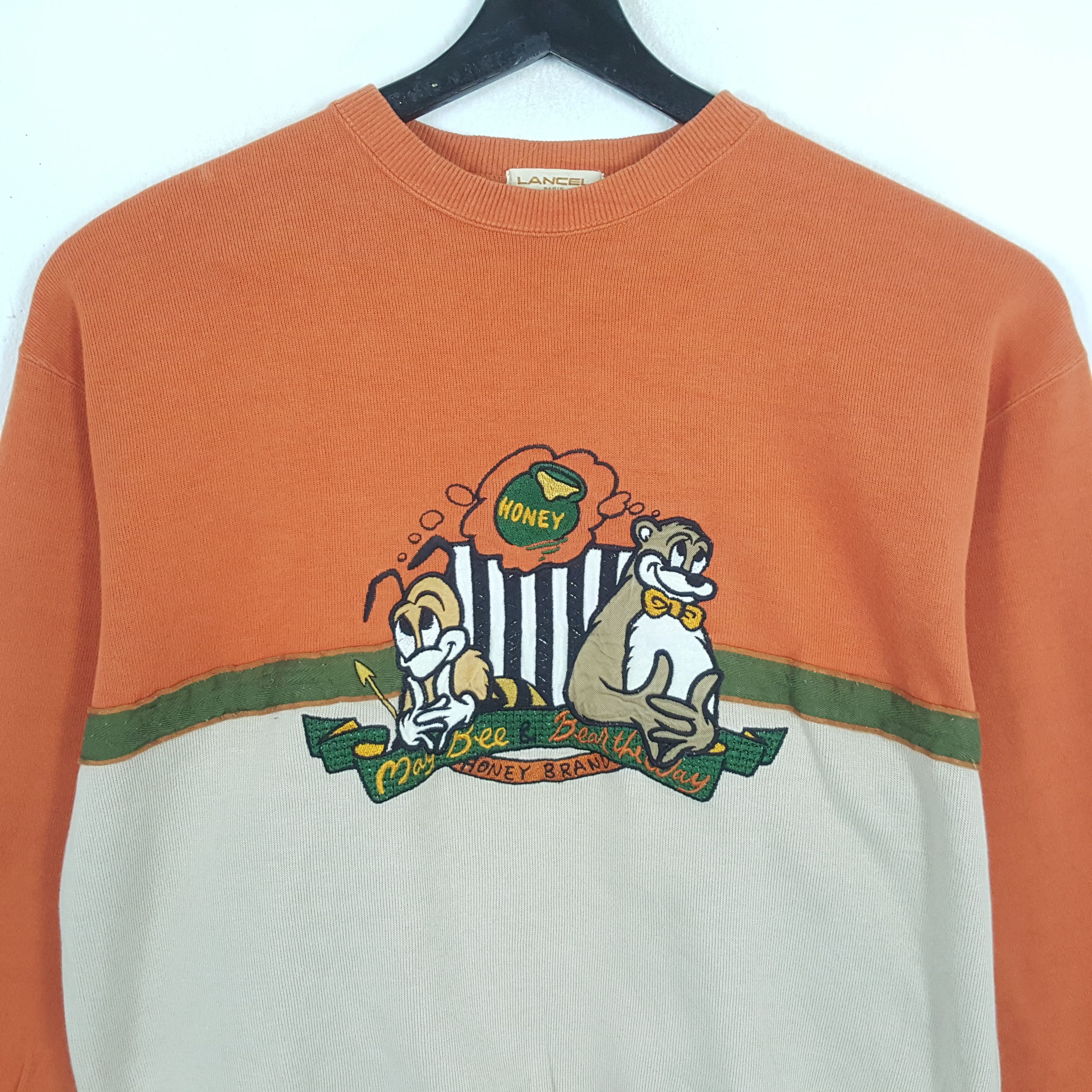 Lancel × Vintage LANCEL Center Design Sweatshirt Size US M / EU 48-50 / 2 - 2 Thumbnail