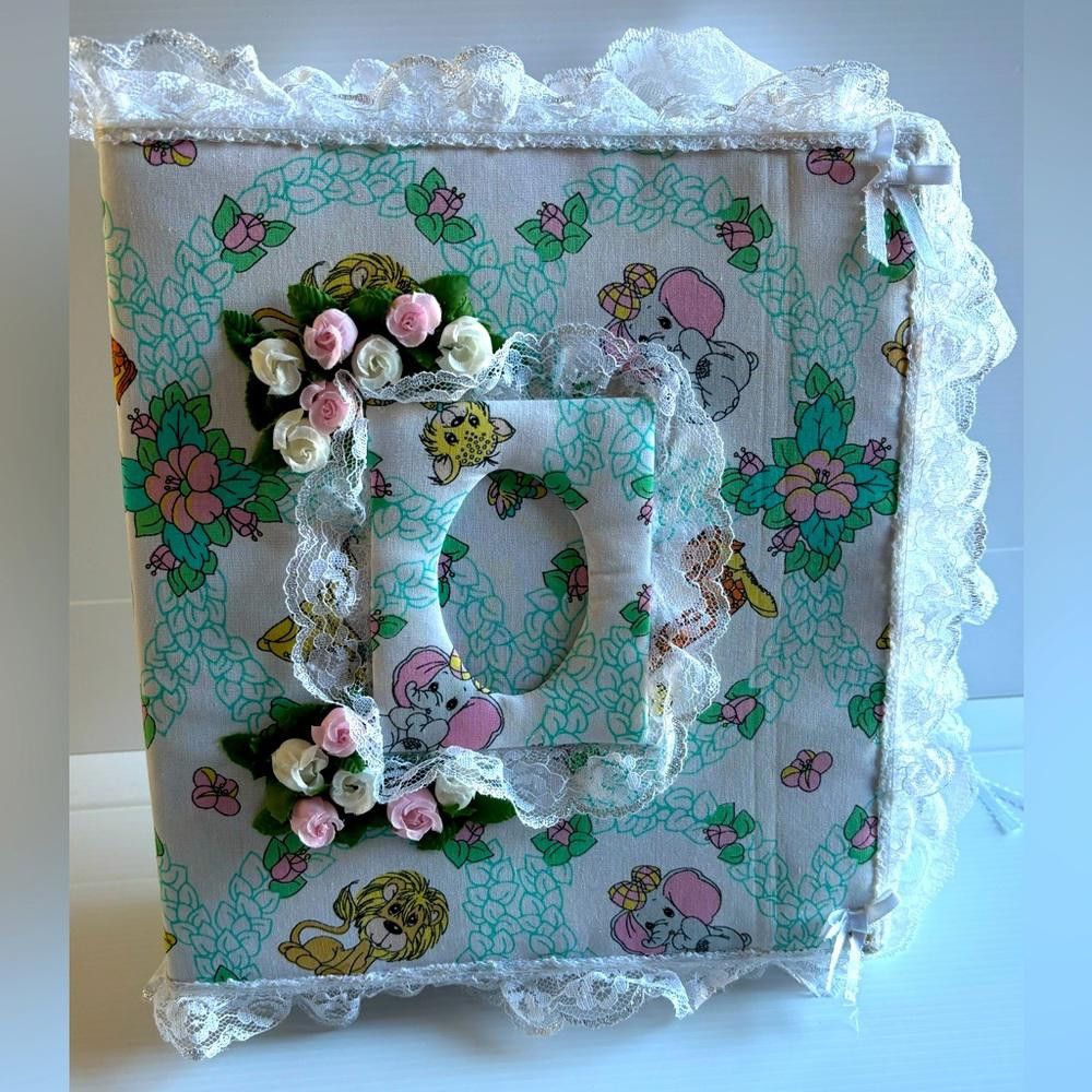 Designer Vintage Precious Moments Baby Photo Diary Album Size ONE SIZE - 1 Thumbnail