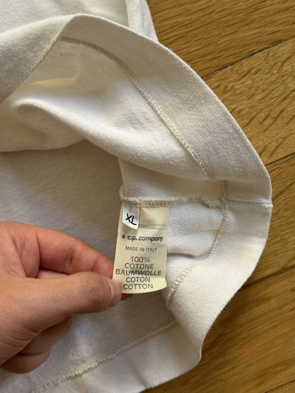 T-shirt CP Company Vintage – Massimo Osti – Années 80-90 – Taille L – Coton Italie