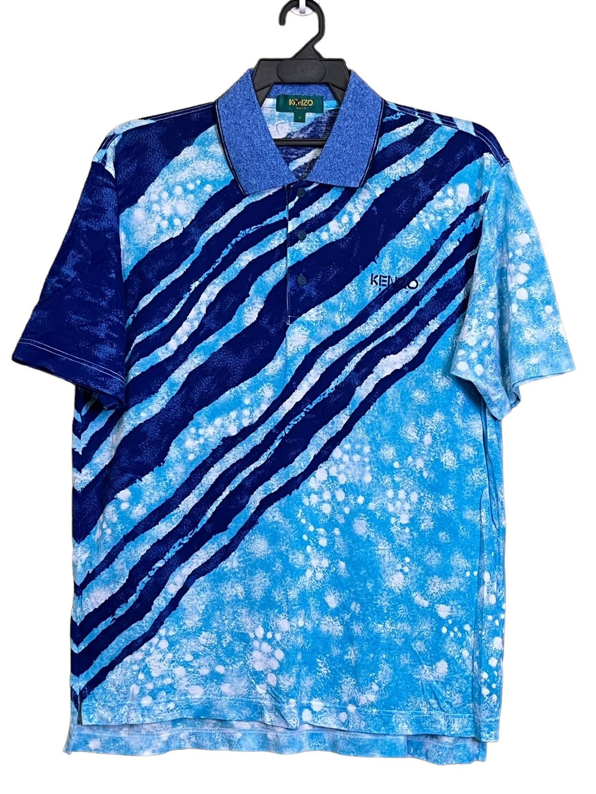 NICE💥KENZO GOLF ACID WASH STYLE POLO SHIRT