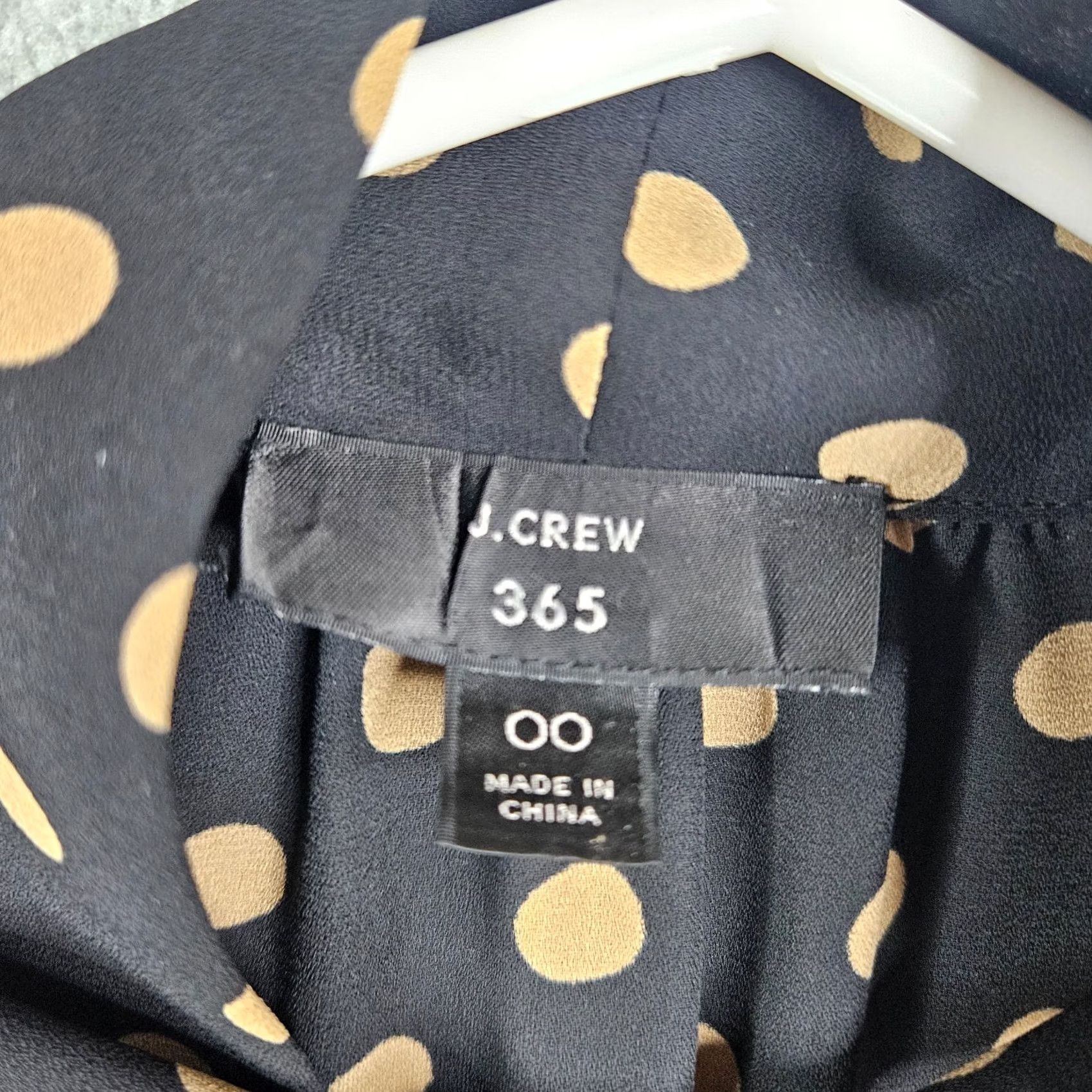 J.Crew J.CREW Button-Up Polka Dot Long Sleeve Tie Neck Shirt 00 Womens Multicolor Regular Size XS? Wait Size XXS / US 00 / IT 34 - 5 Thumbnail