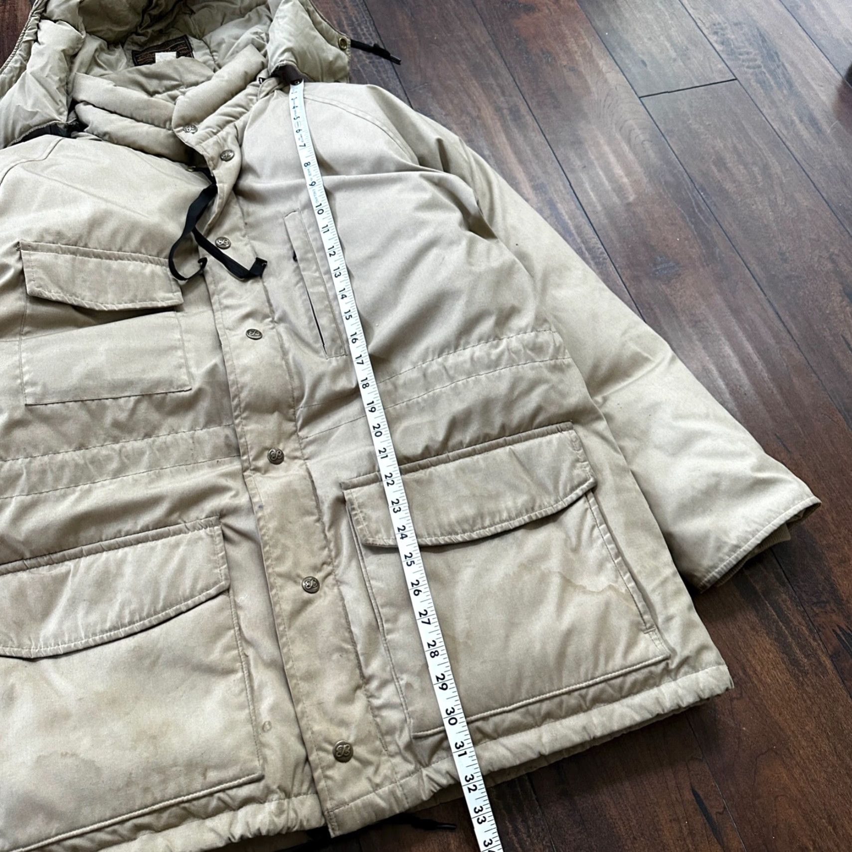 Eddie Bauer VINTAGE Eddie Bauer Down Puffer Parka Jacket Men’s L 70s Brown Zip Long Sleeve Wind-Resistant Mid-Length Size US L / EU 52-54 / 3 - 2 Thumbnail