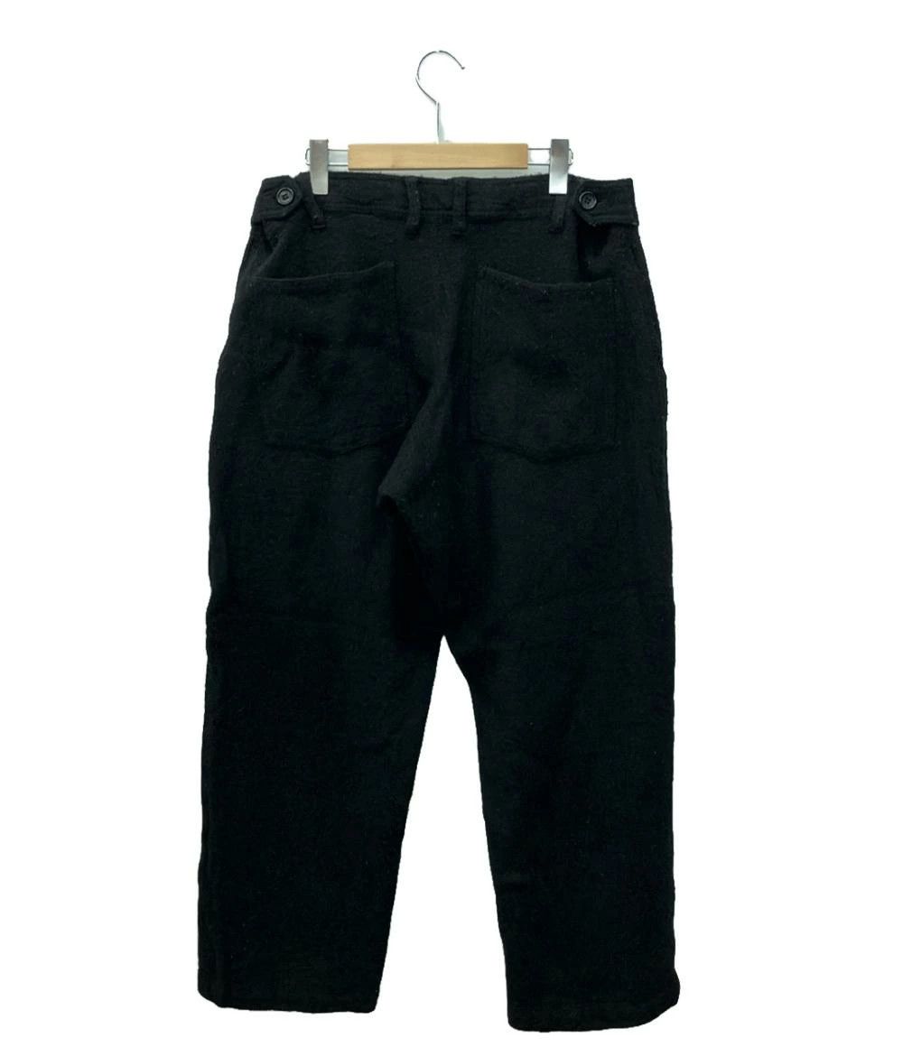 Comme des Garcons SHIRT Cropped Pants Wool Plain Zipper Straight Cut Black Size US 31 - 2 Thumbnail
