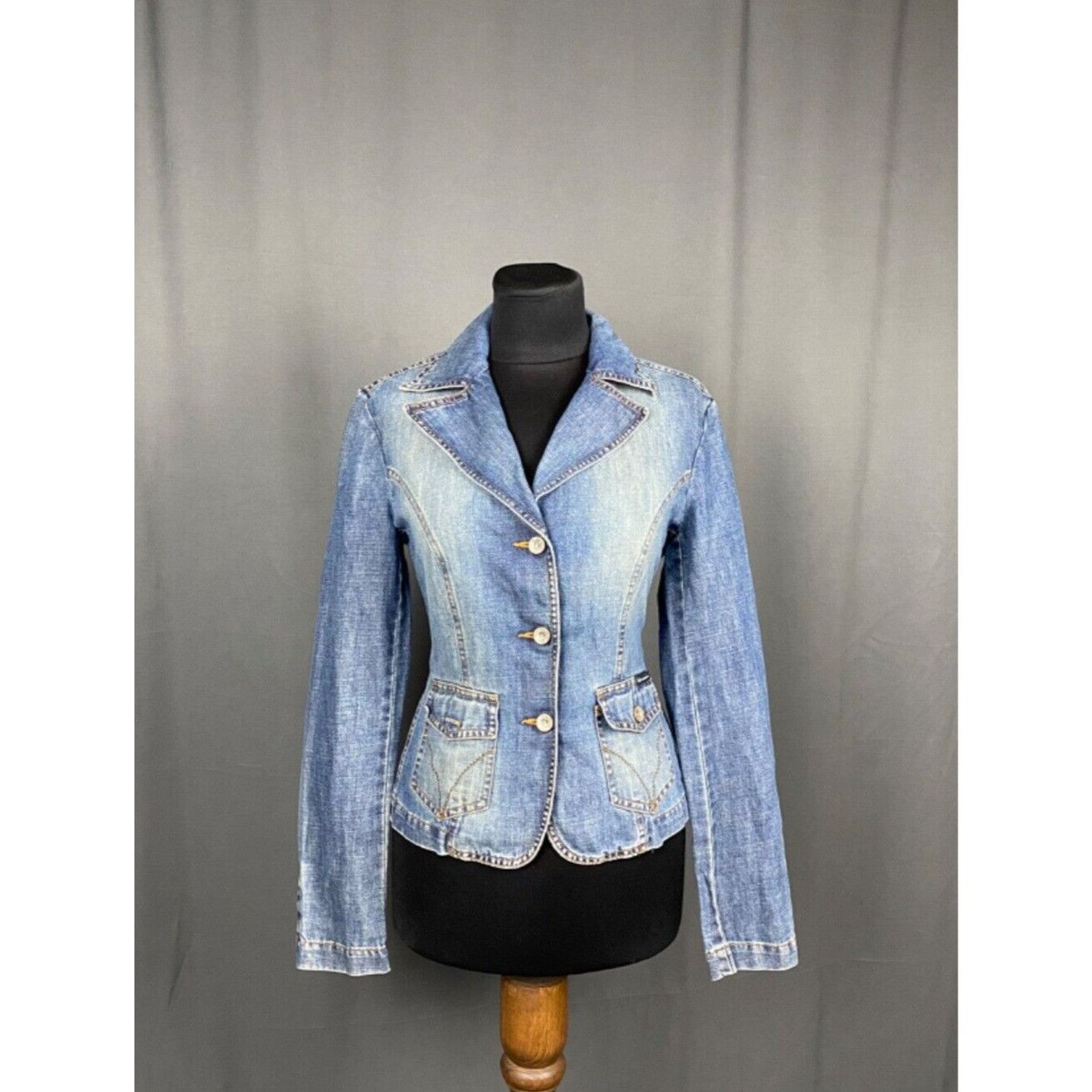 Dolce&Gabbana Women's Blue Denim Jeans Jacket Size 26/40