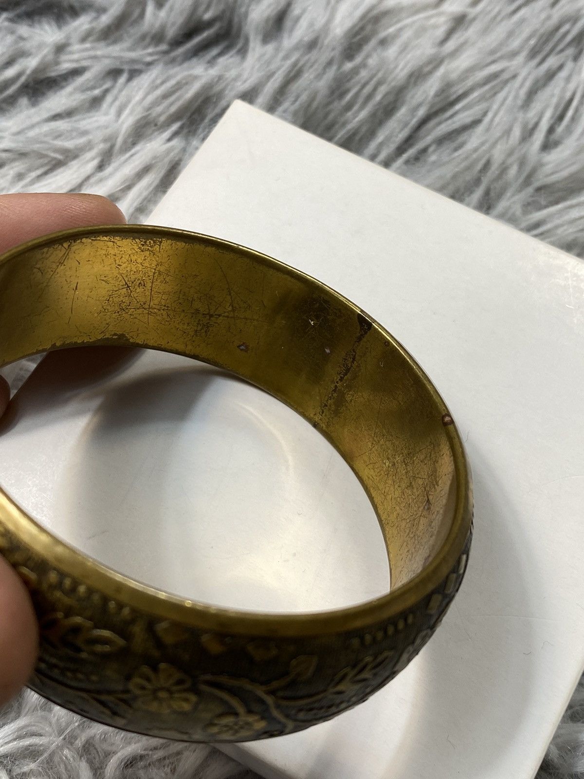 Jewelry Ornate Vintage Brass Cuff Bracelet | Japanese Brand Size ONE SIZE - 13 Thumbnail