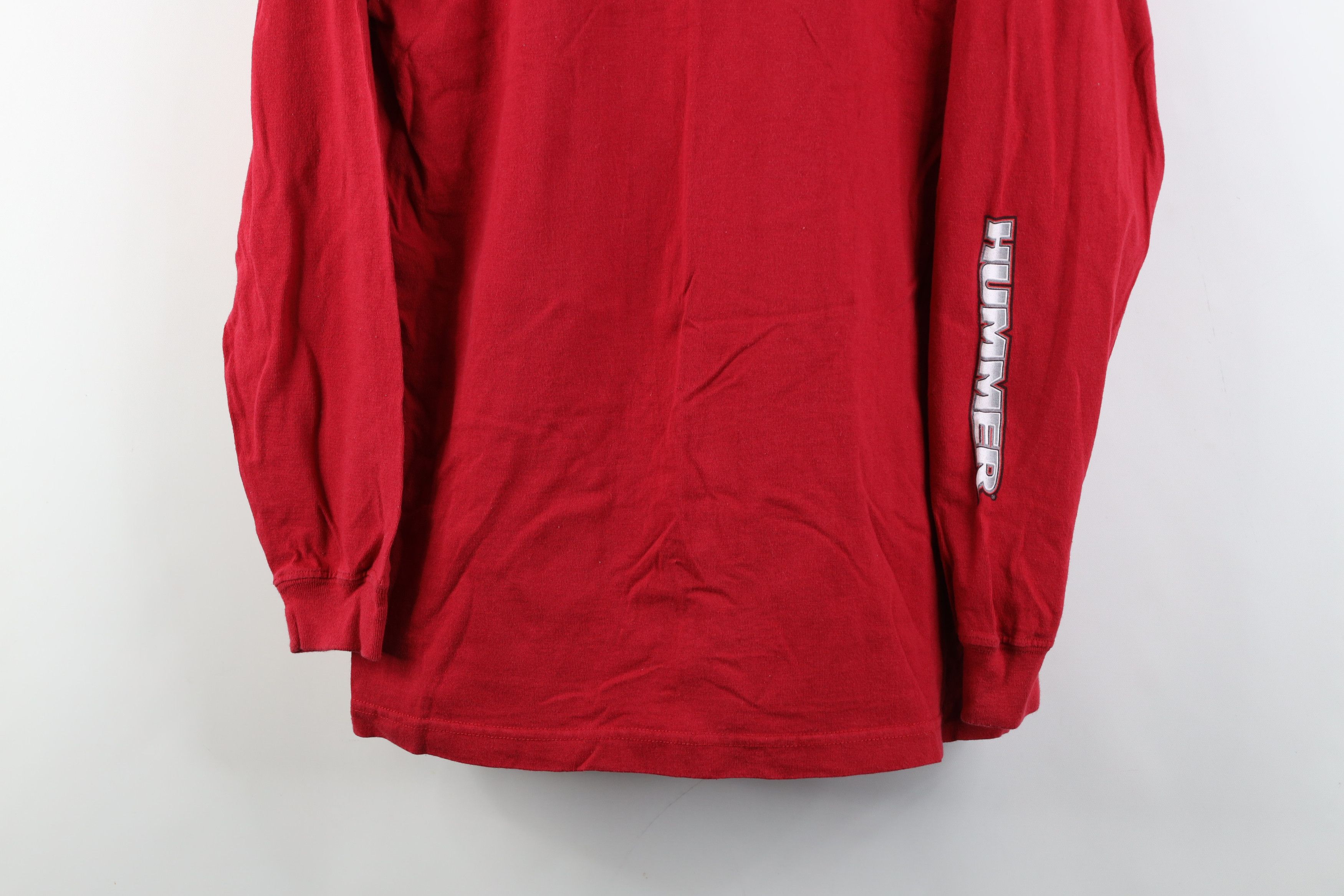 Vintage Vintage Y2K Streetwear H2 Car Long Sleeve T-Shirt Red Cotton Size US M / EU 48-50 / 2 - 3 Thumbnail