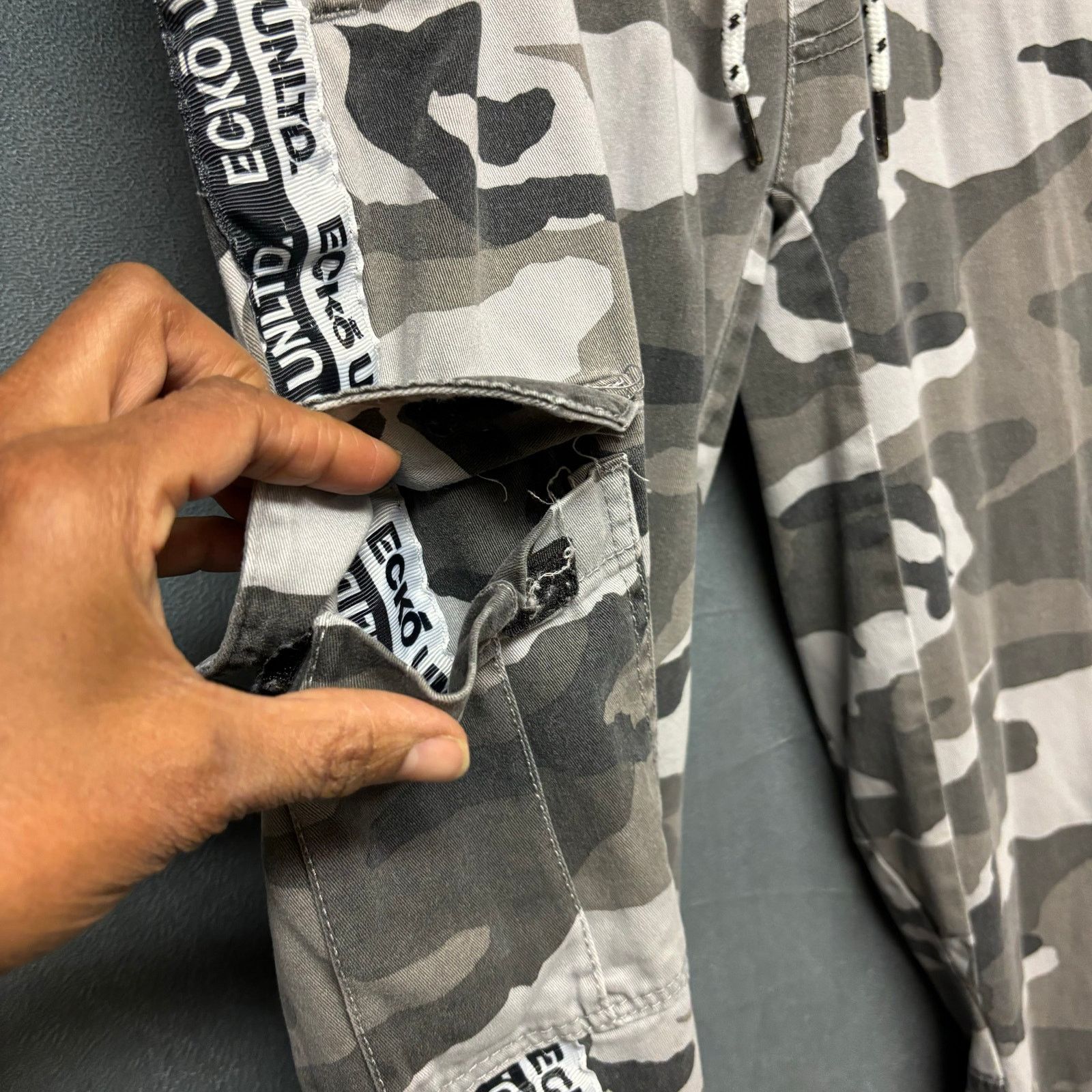 Ecko Unltd. Vintage Ecko Unltd Joggers Army Camo Cargo Men Medium Size US 34 / EU 50 - 7 Thumbnail