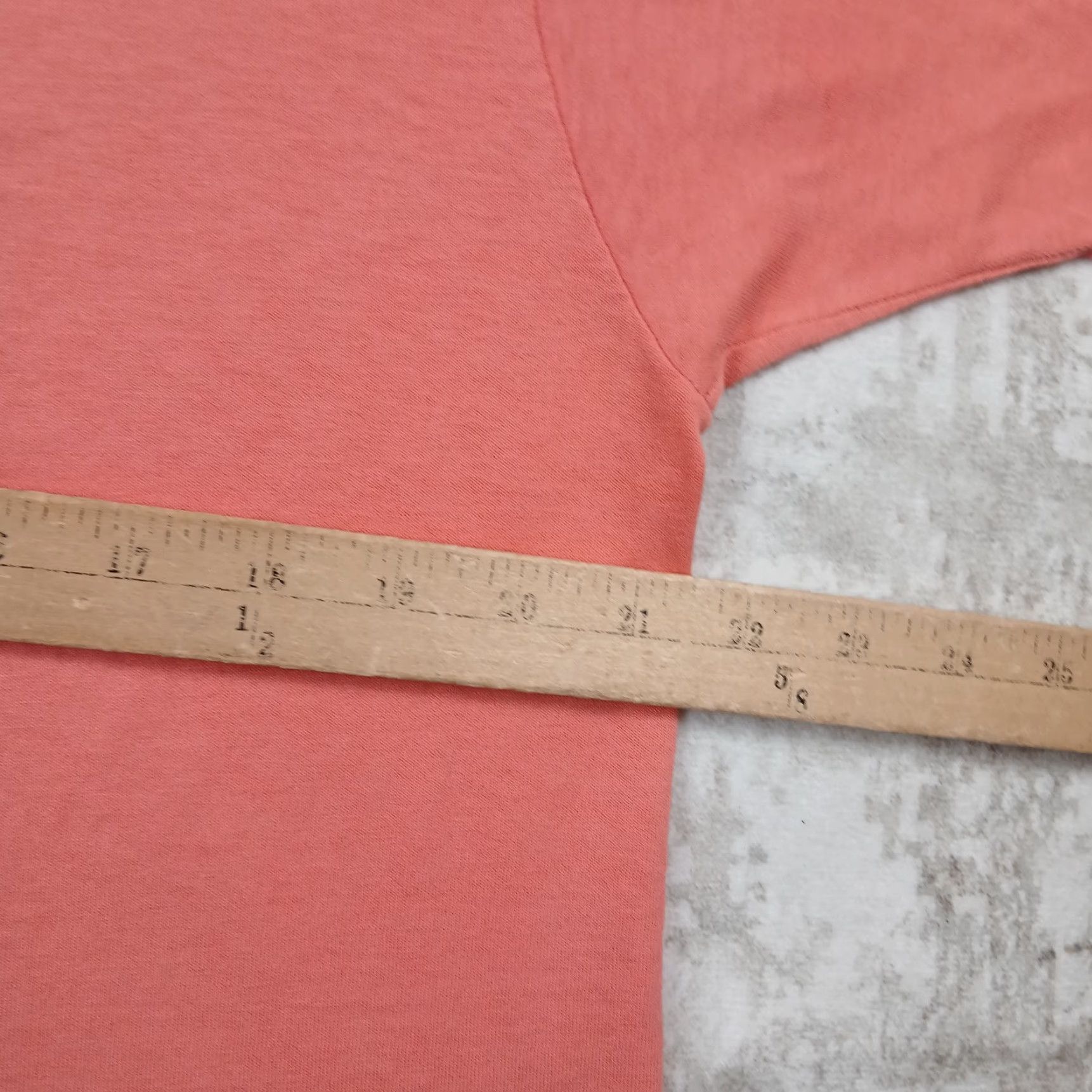 Fruit Of The Loom VINTAGE Fruit of the Loom T-Shirt Mens Large Orange Peach 80s Single Stitch Screen Stars Best 90s 80s USA Shirt Mens Size US L / EU 52-54 / 3 - 6 Thumbnail