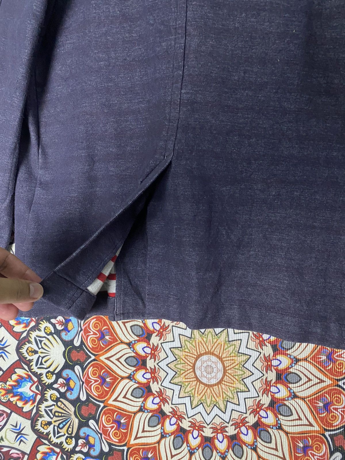 Issey Miyake Mercibeaucoup Issey Miyake Indigo Stripe Jacket Size US M / EU 48-50 / 2 - 6 Thumbnail