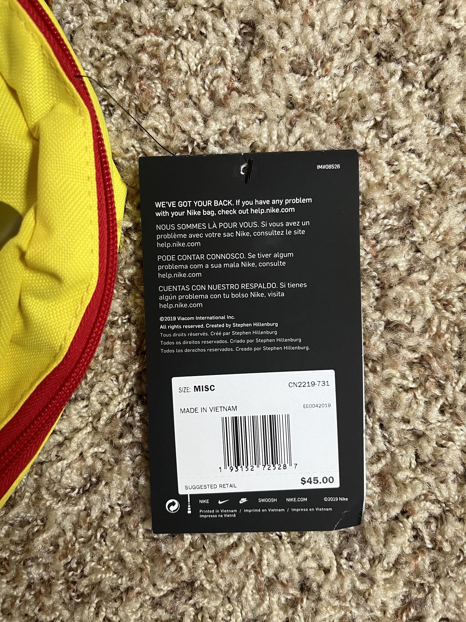 Nike Nike Kids Kyrie x Spongebob Backpack Size ONE SIZE - 9 Thumbnail