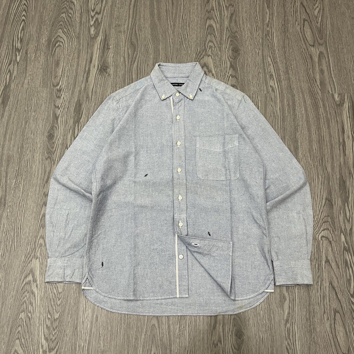 Issey Miyake Tsumori Chisato Selvedge Shirt with a Ant Embroidery Size US M / EU 48-50 / 2 - 2 Thumbnail