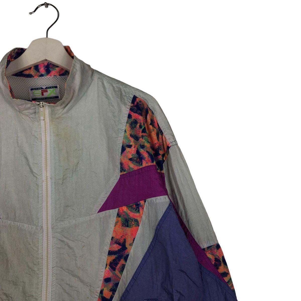 Japanese Brand 🔥90’s Vtg Bomber Jacket Nylon Star Flex Sports Big Logo Size US L / EU 52-54 / 3 - 6 Thumbnail