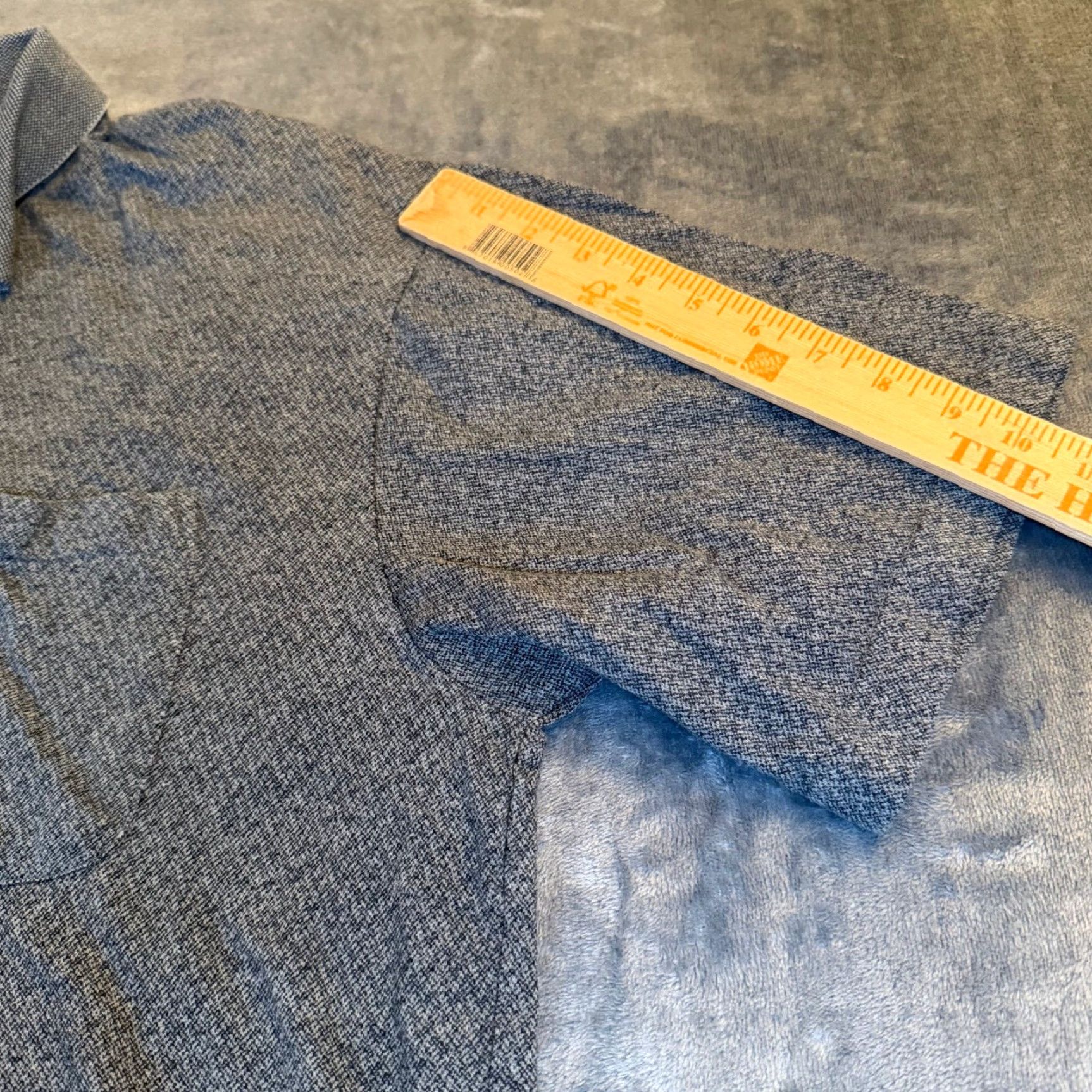 Vintage VINTAGE? No — St. John's Bay Polo Shirt Mens XL Gray Textured Short Sleeve Pocket Size US XL / EU 56 / 4 - 7 Thumbnail