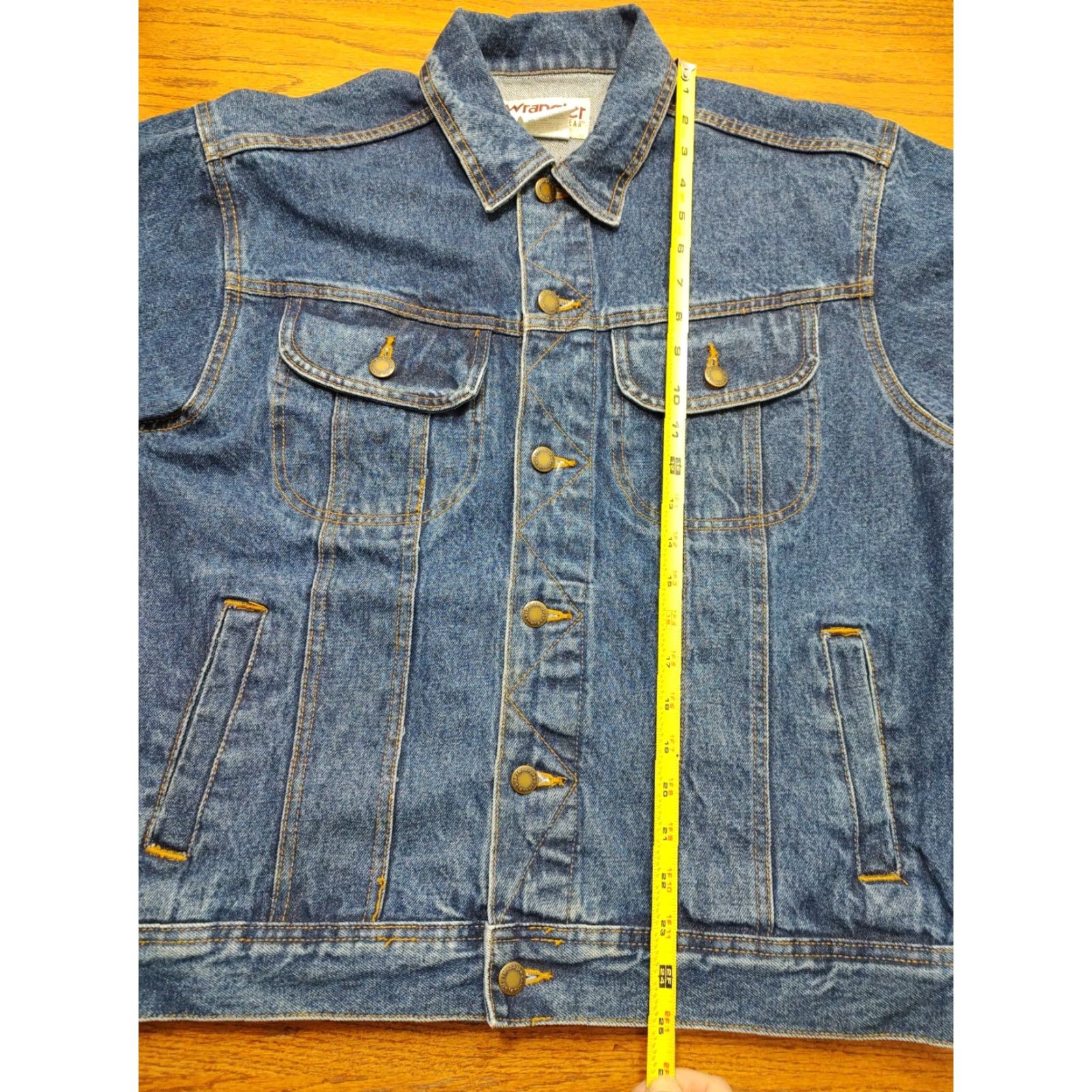 Wrangler VINTAGE Wrangler Rugged Wear RJK30AN Mens Medium Blue Denim Trucker Jacket Y2K Wrangler Rugged Wear Denim Jacket Western 90s Mens Size US M / EU 48-50 / 2 - 5 Thumbnail
