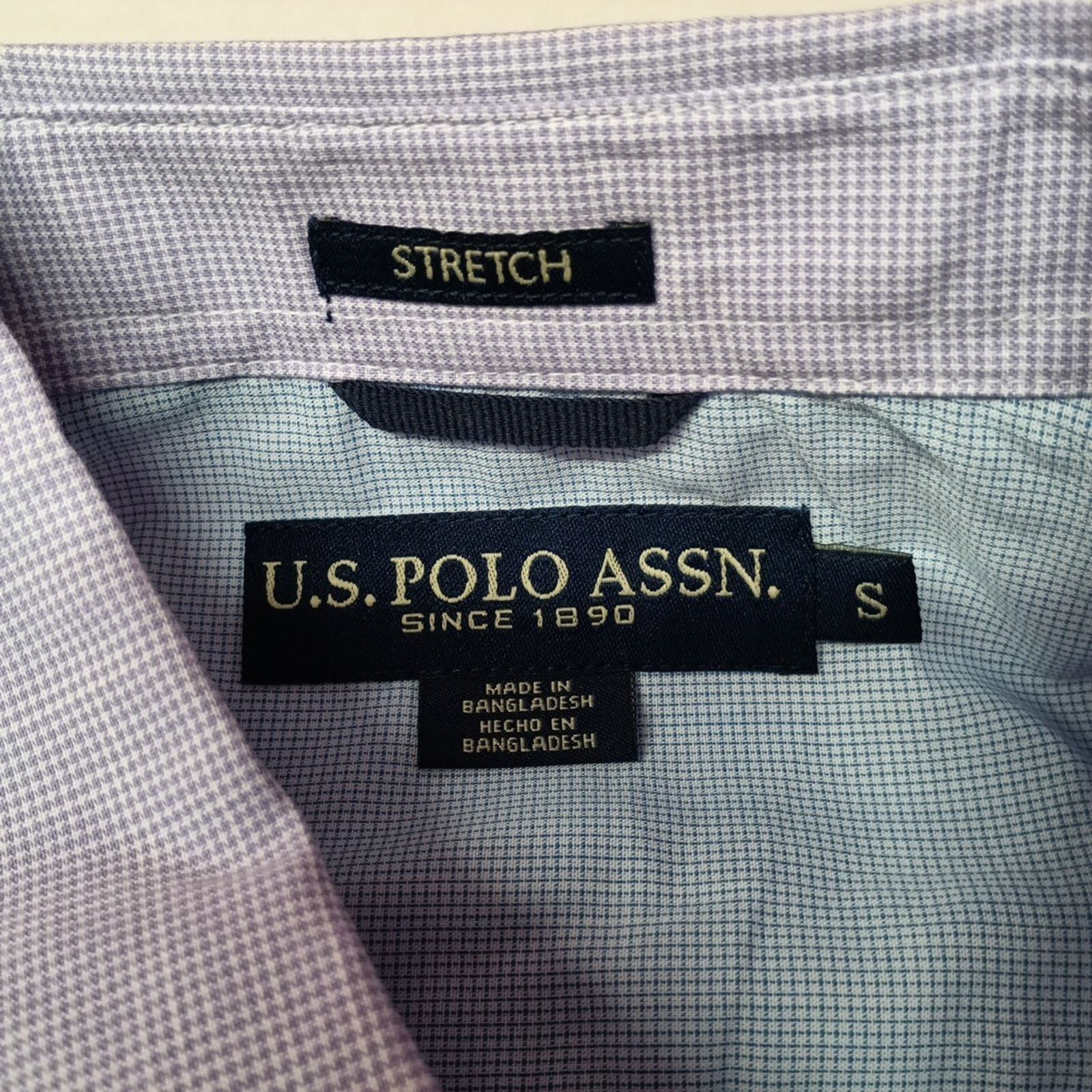 U.S. Polo Assn. U.S. Polo Assn. Button Woven Shirt Men's S Violet Checkered Size US S / EU 44-46 / 1 - 4 Thumbnail